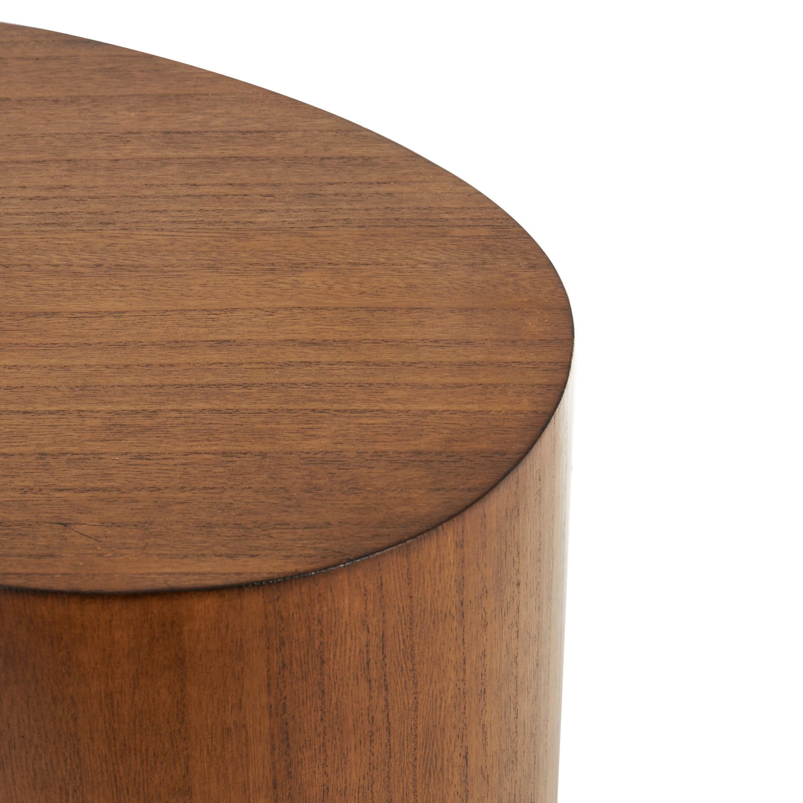 22.5" Brown Wood Heart Inspired Side End Accent Table