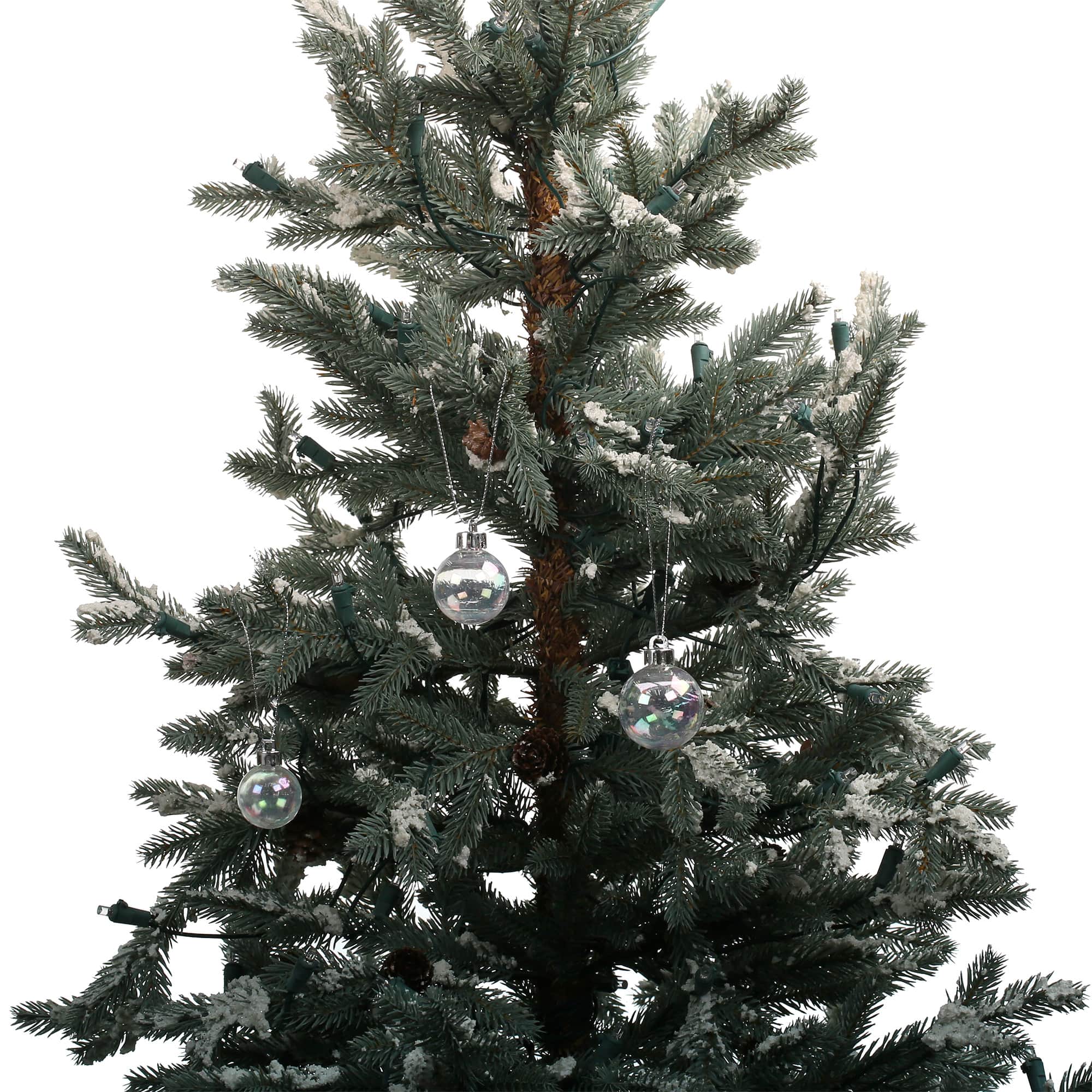 30 Pack Mixed Clear Iridescent Ball Ornaments by Ashland®