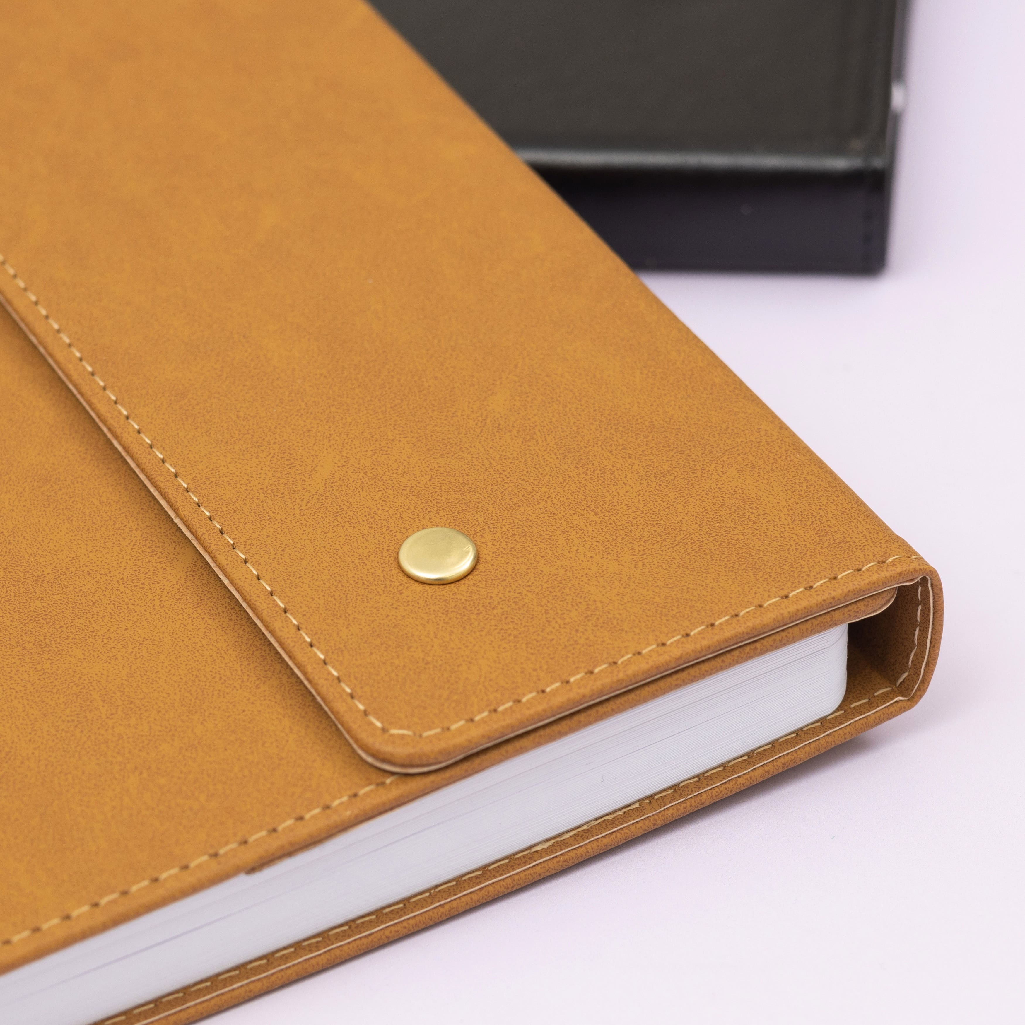 American Crafts™ Brown 6" x 8.25" Point Planner Snap Leatherette with Dot Grid, 120 Sheets