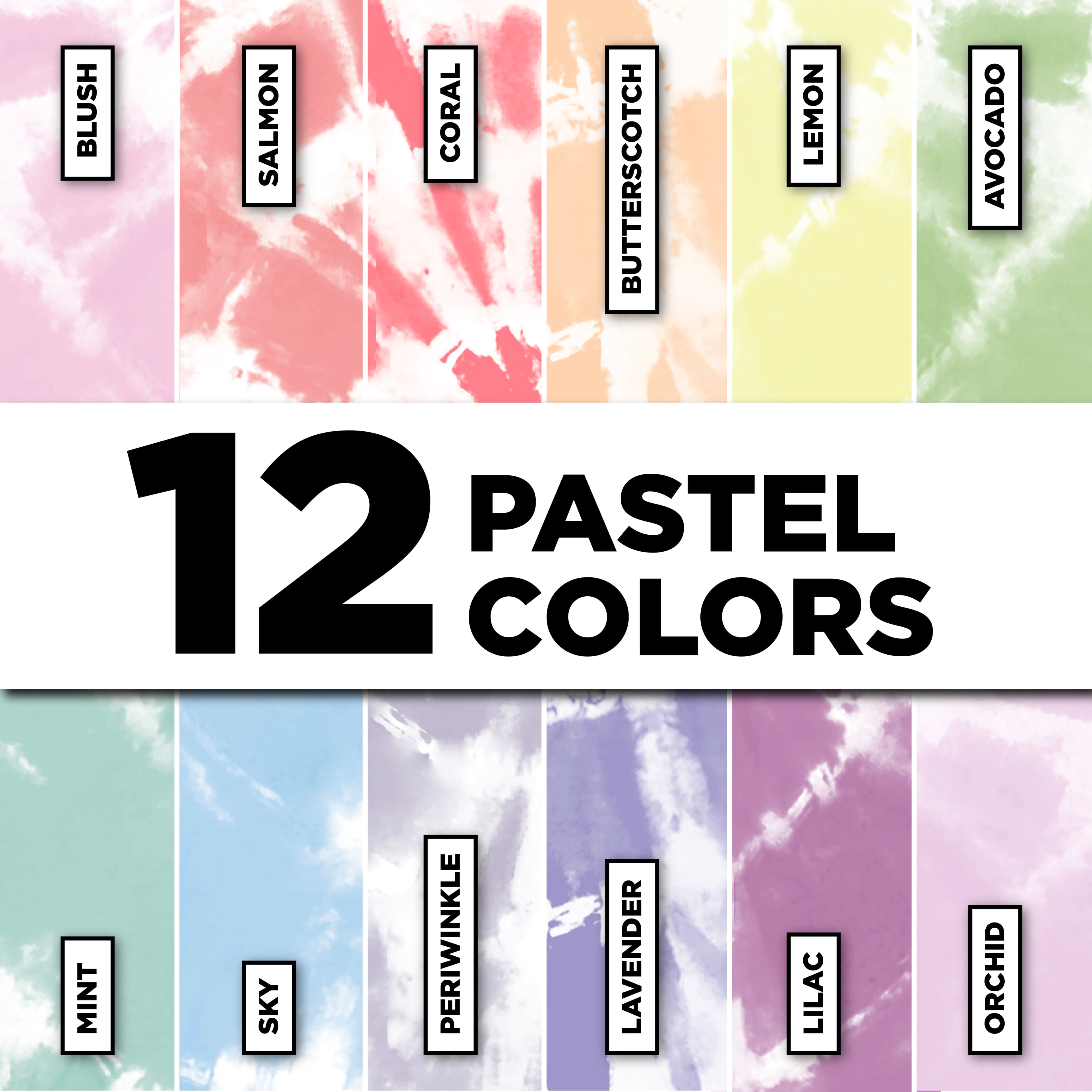 Tulip® Pastel Party 12-Colour Tie-Dye Kit