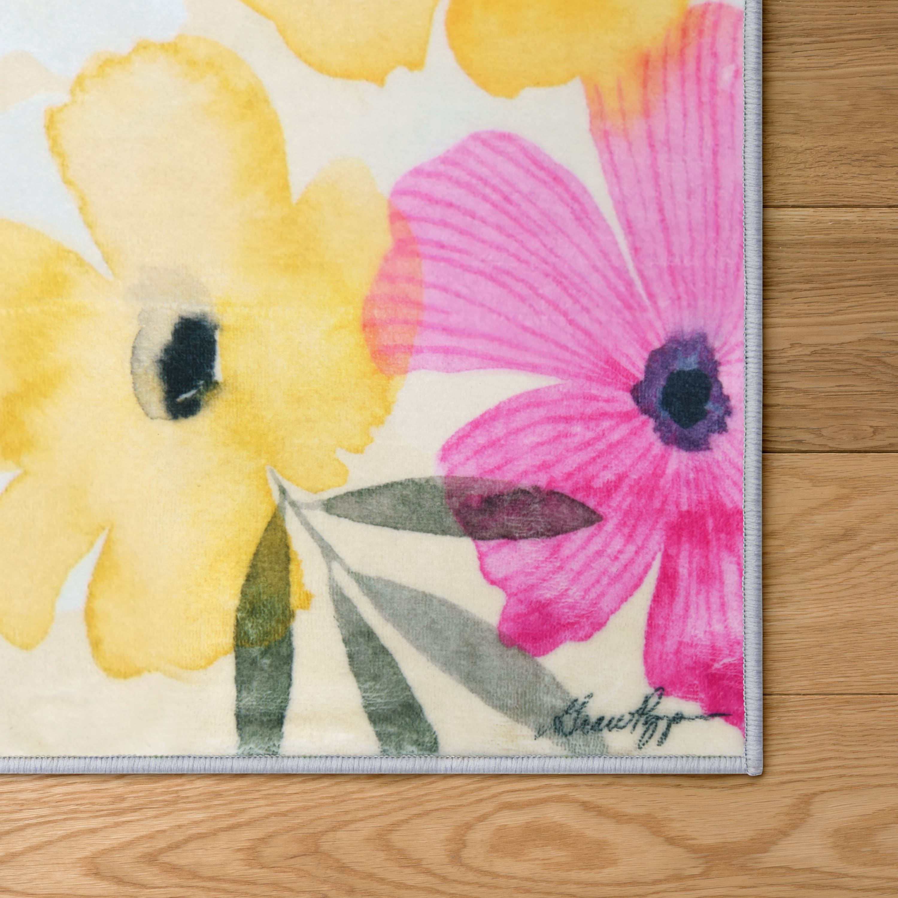 Empire Art Direct 5ft. x 7.5ft. Tropical Punch Posies I Flowers Area Rug