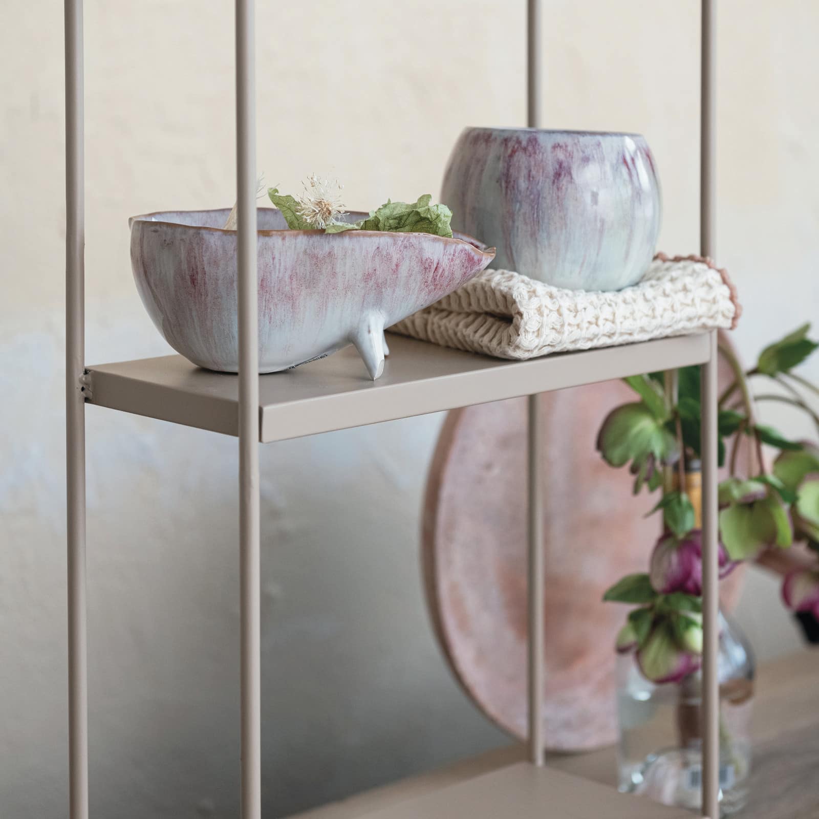 Hello Honey® 3.25" Berry Bliss Reactive Glaze Stoneware Mugs, 4ct.