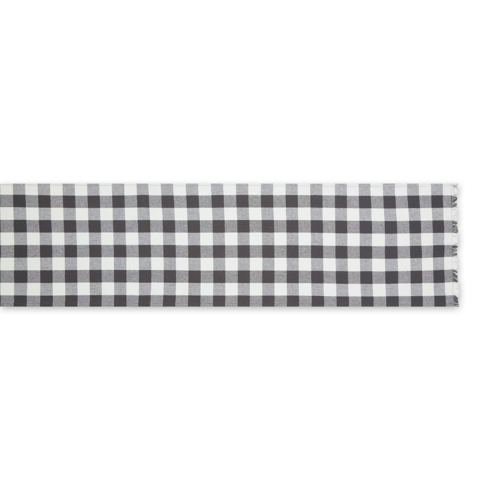 DII® 108" Heavyweight Check Fringed Table Runner