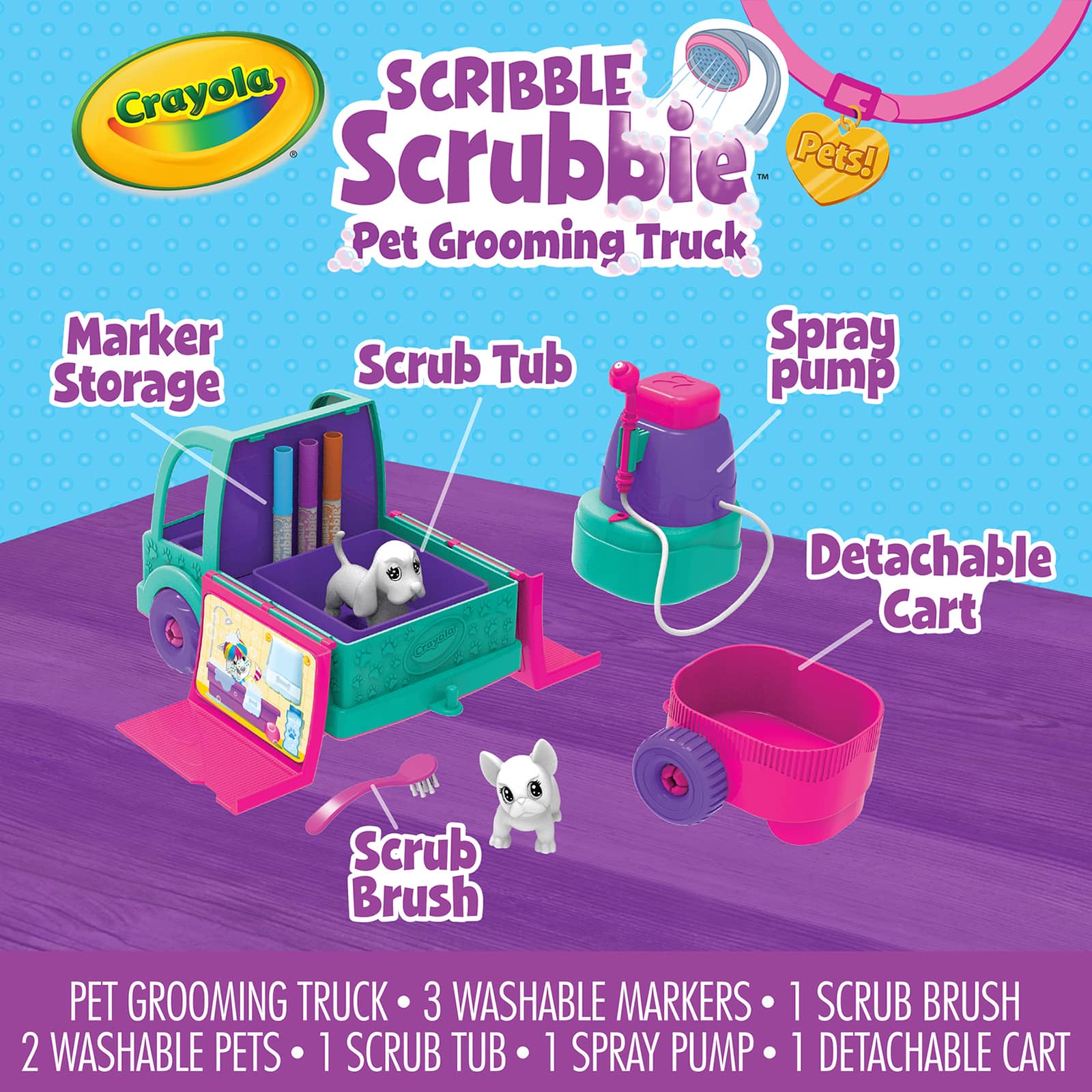 Crayola® Scribble Scrubbie® Pets! Pet Grooming Truck