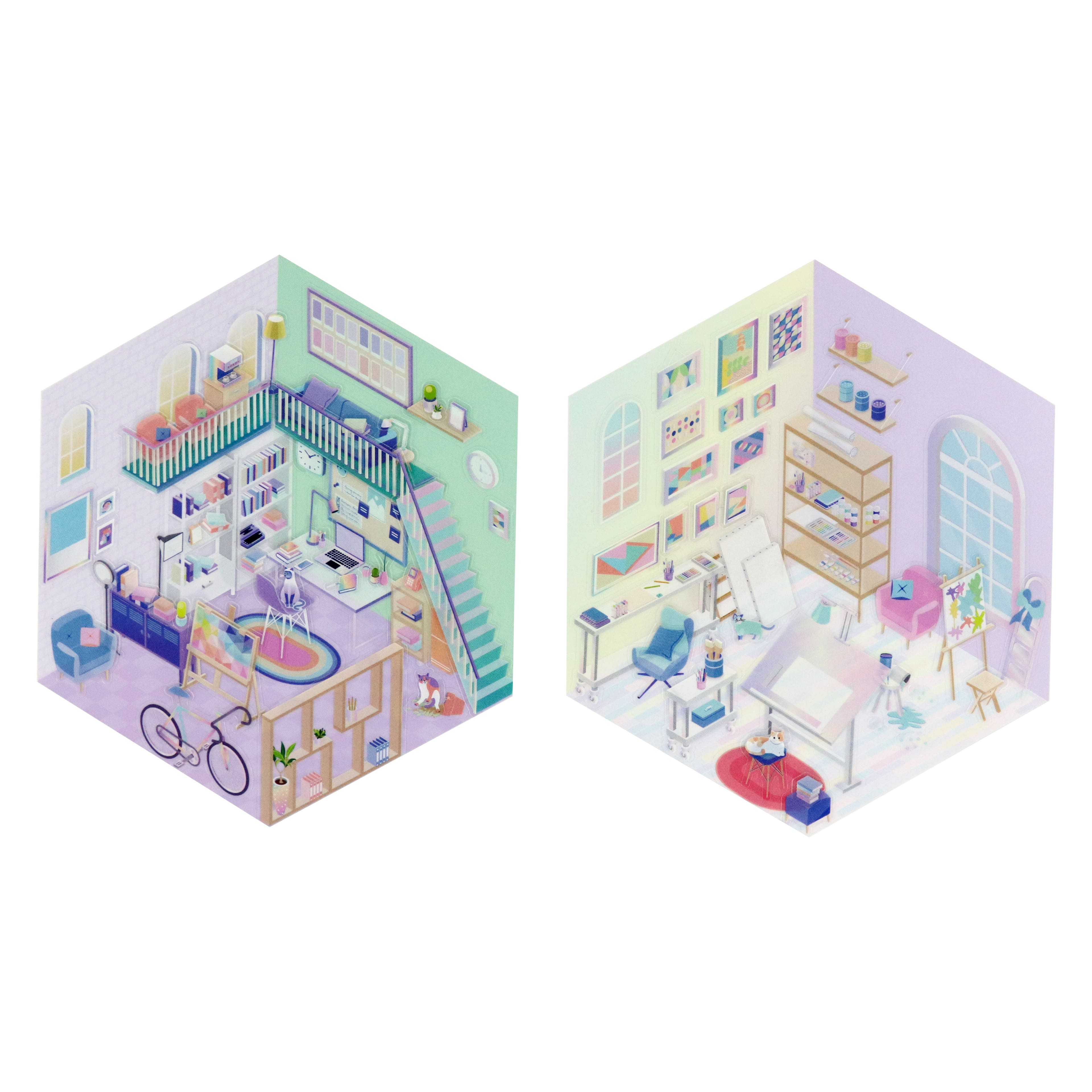 Dreamy Desk Sticker Scene Kit by Recollections™