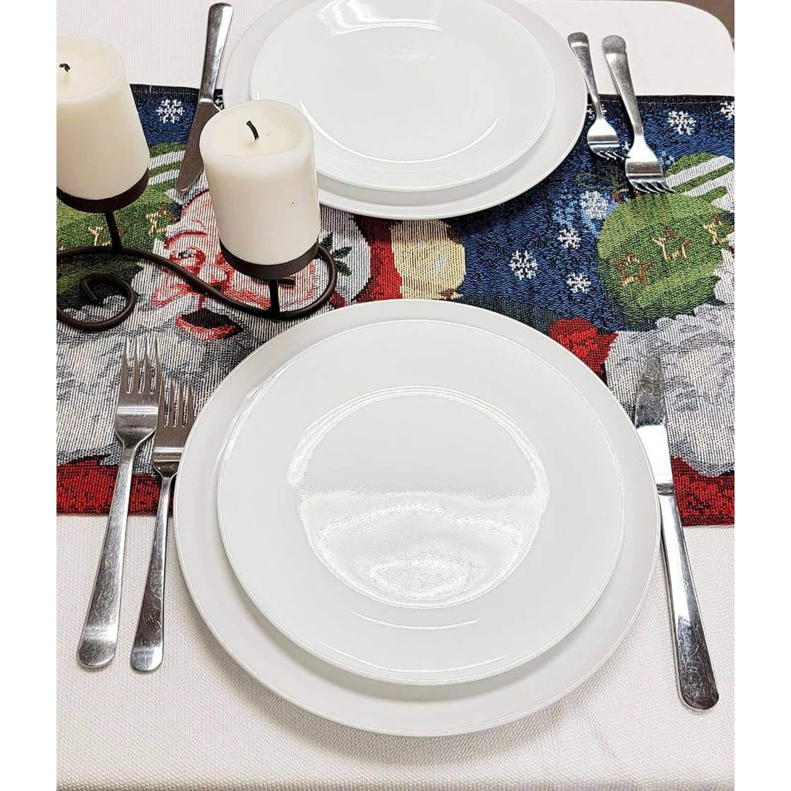 Wizardi 13.75" x 67" Santa Claus Christmas Table Runner