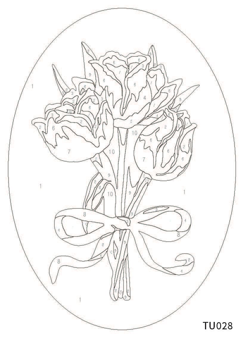 Tulips Paint-by-Number Framed Mini Kit by Artist's Loft®