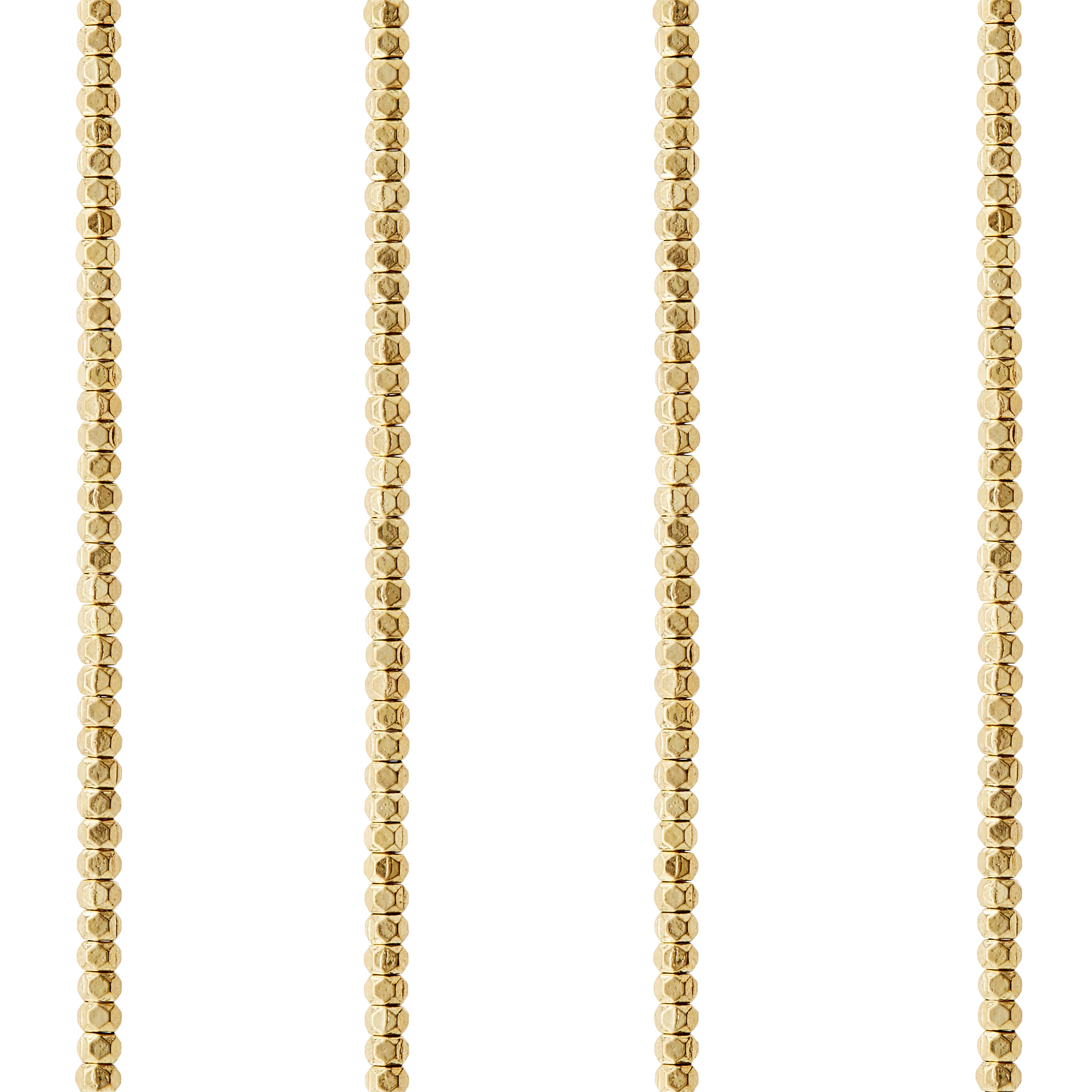 12 Pack: Metal Faceted Rondelle Beads, 2mm by Bead Landing™