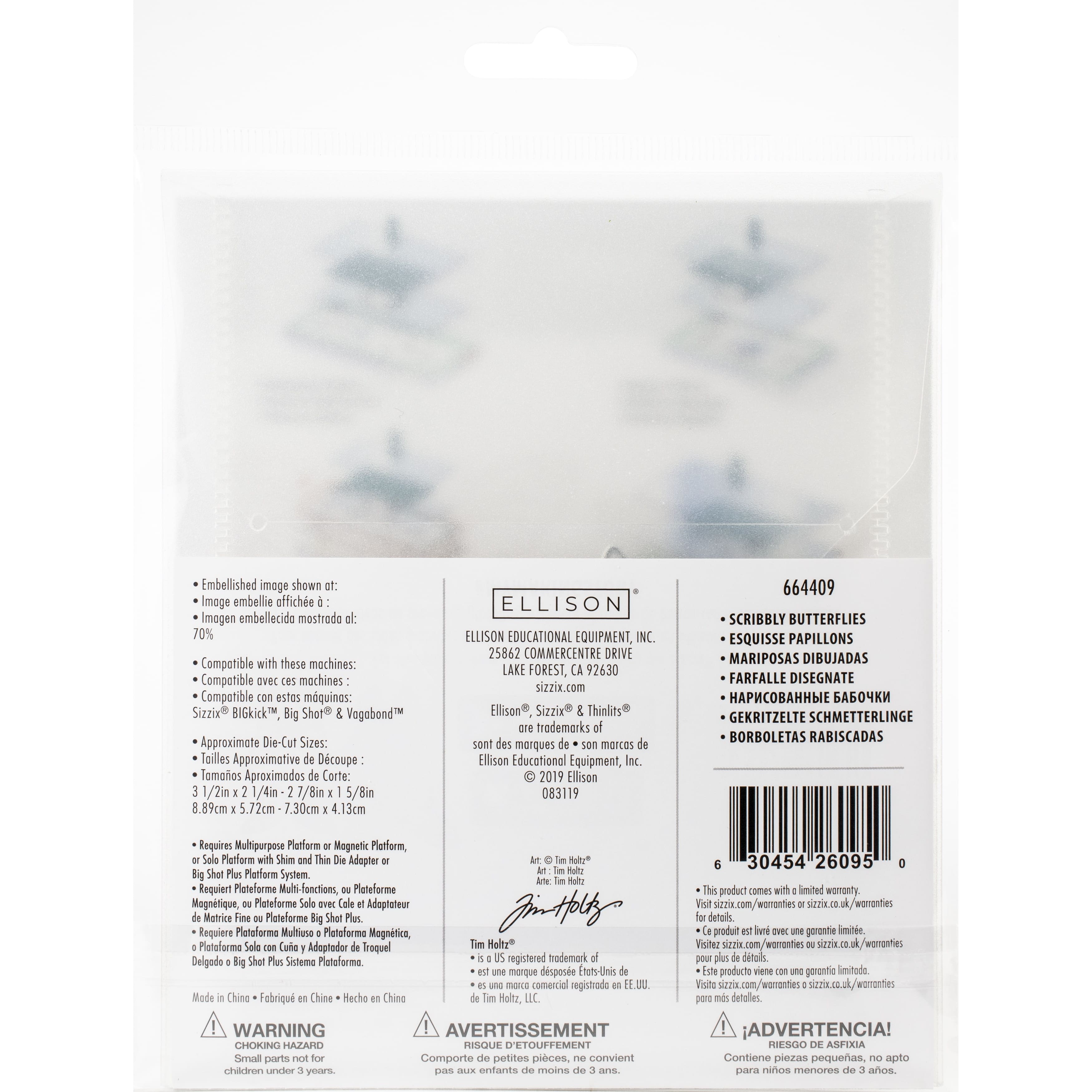 Sizzix® Thinlits® Scribbly Butterfly Die Set by Tim Holtz®