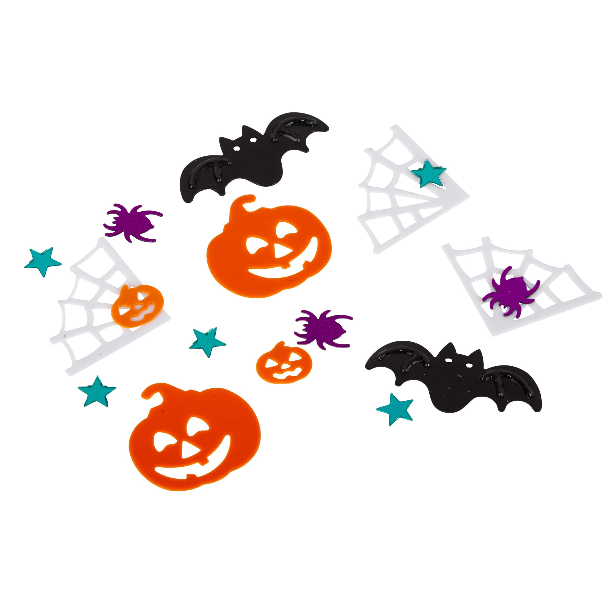 Jack-o'-Lantern & Spiderweb Confetti Mix by Creatology™