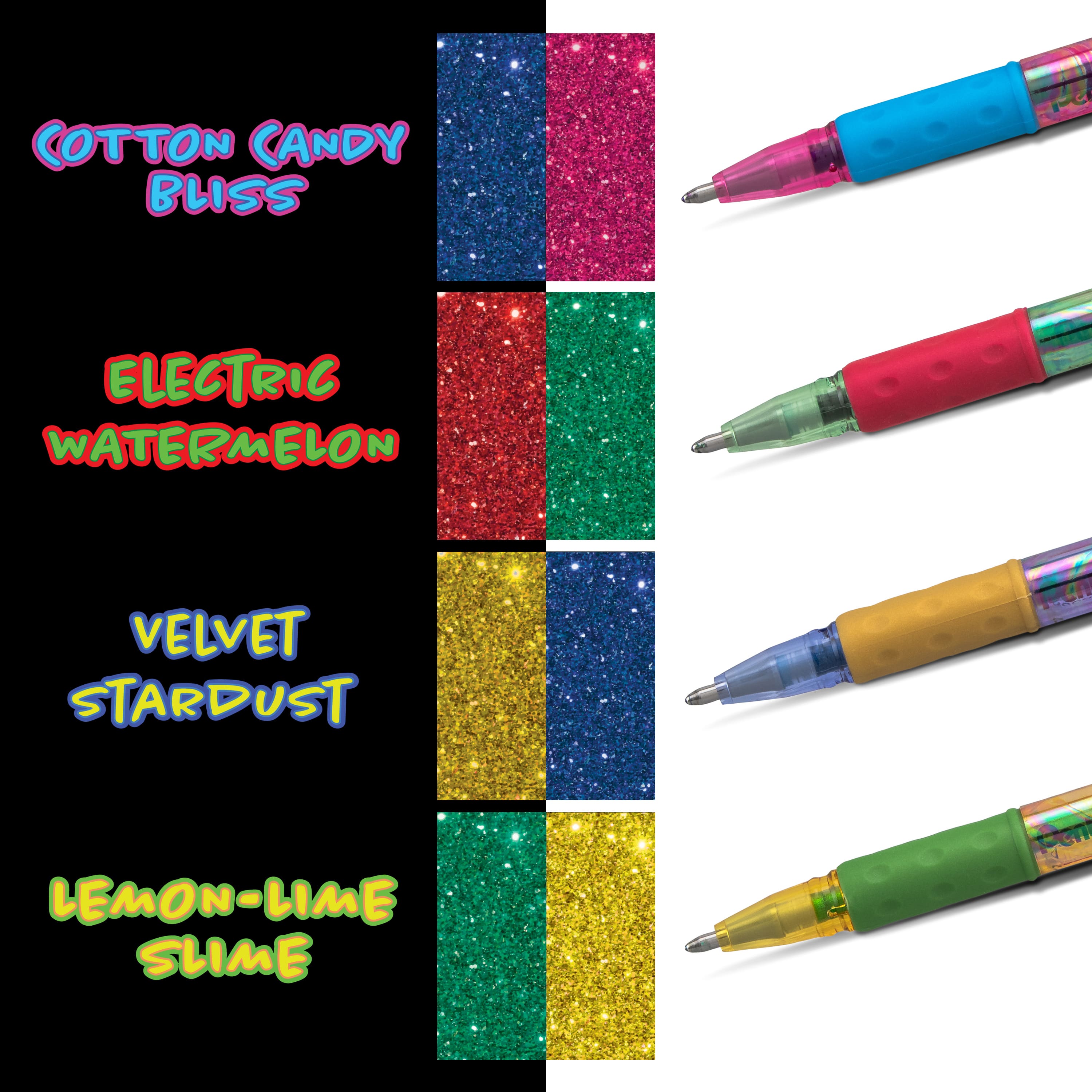 Pentel Arts Krazy Pop™ 1.0mm Assorted Ink Iridescent Gel Pen Set