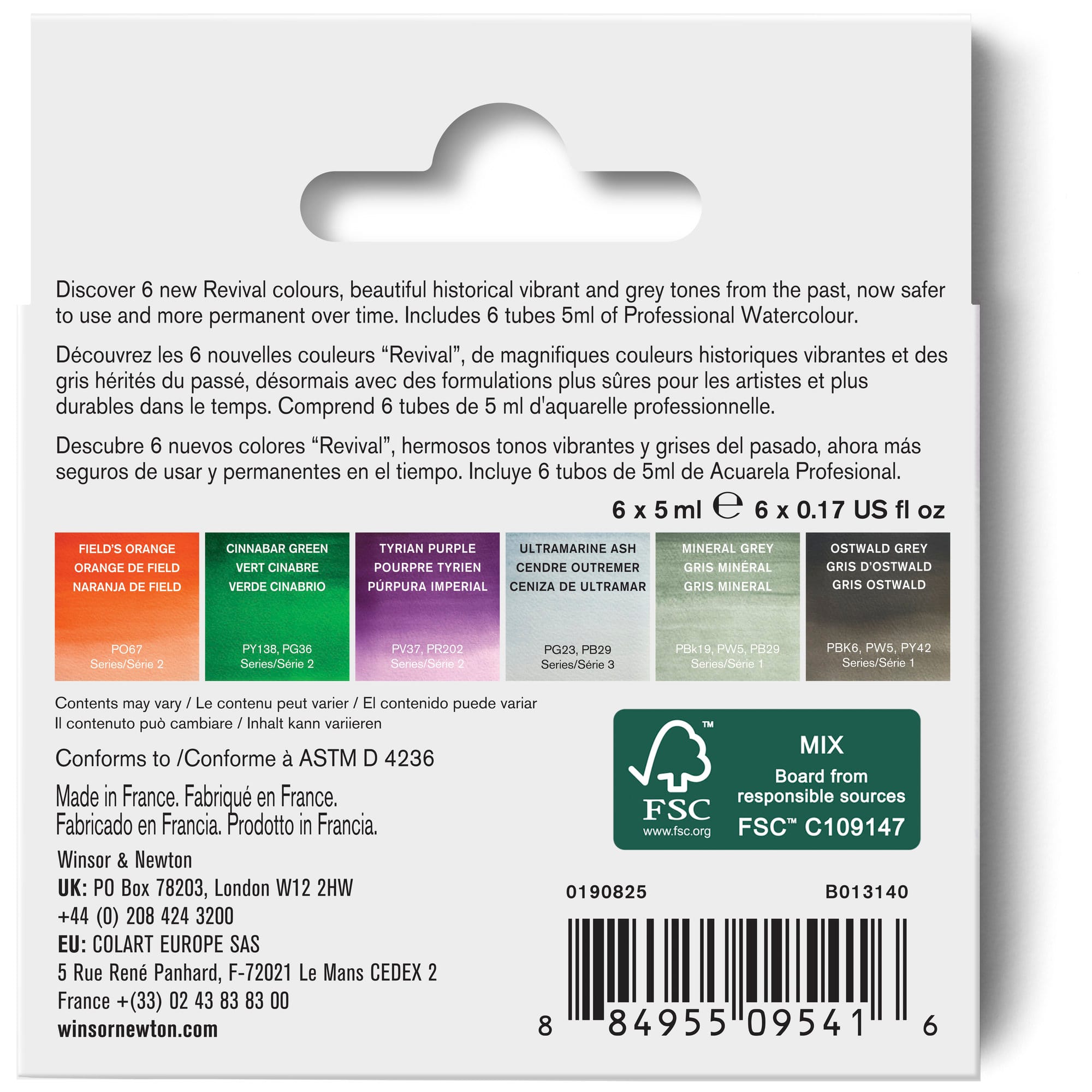 Winsor & Newton® Professional Watercolour™ Revival Collection Tube Set