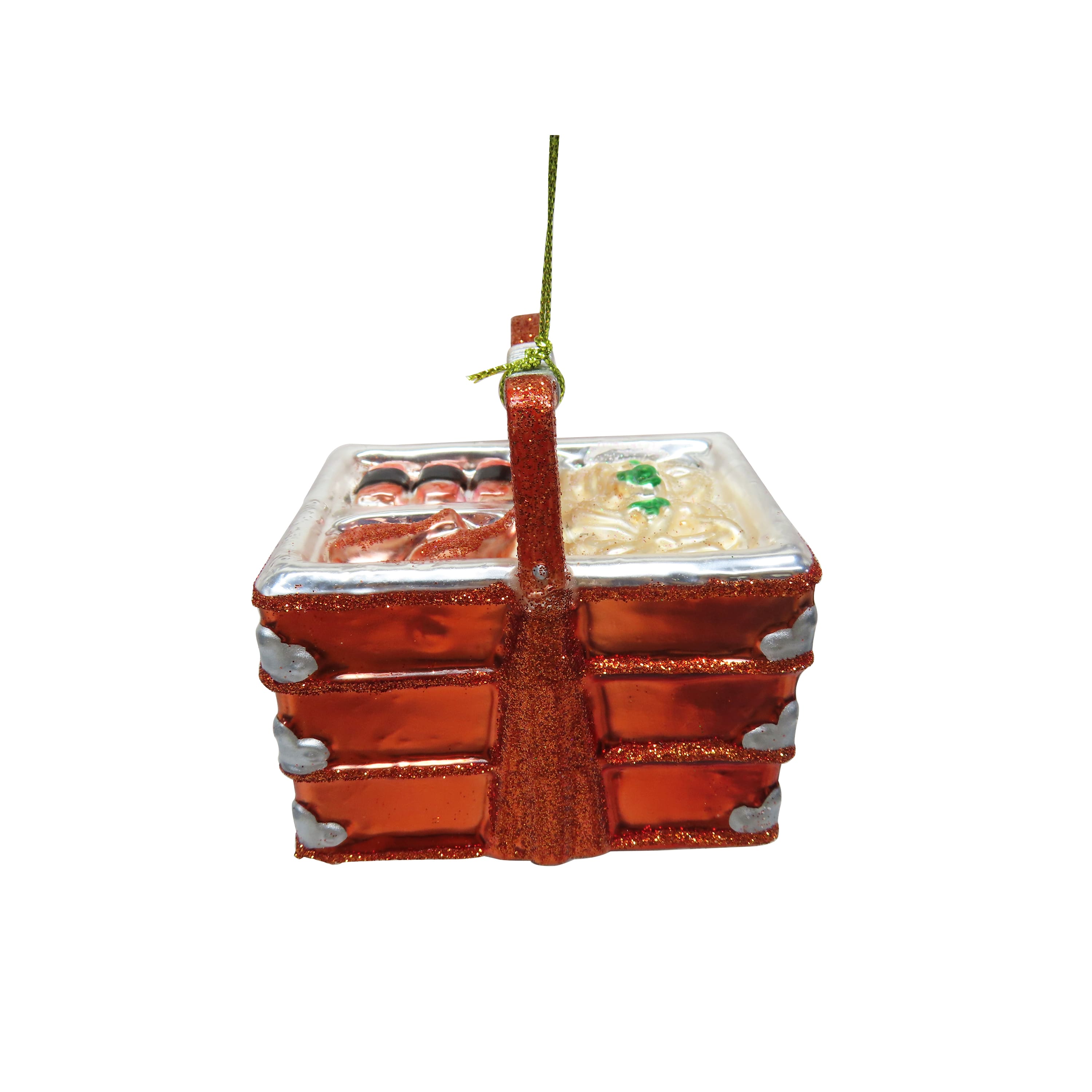 3" Sushi Lunch Box Hand Painted Glass Ornament by Ashland®