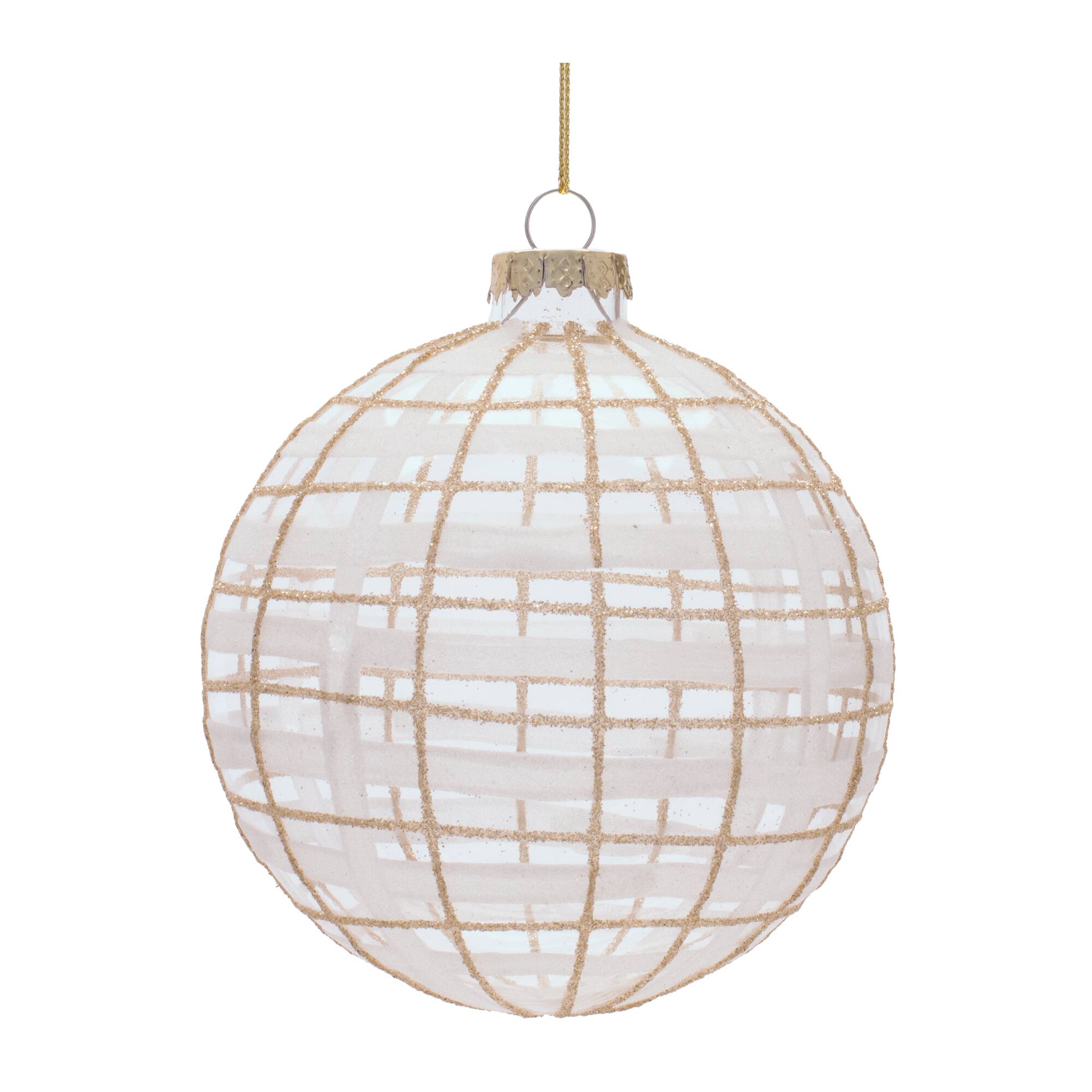 Melrose 4.5" Gold Glass Ball Ornaments, 6ct.