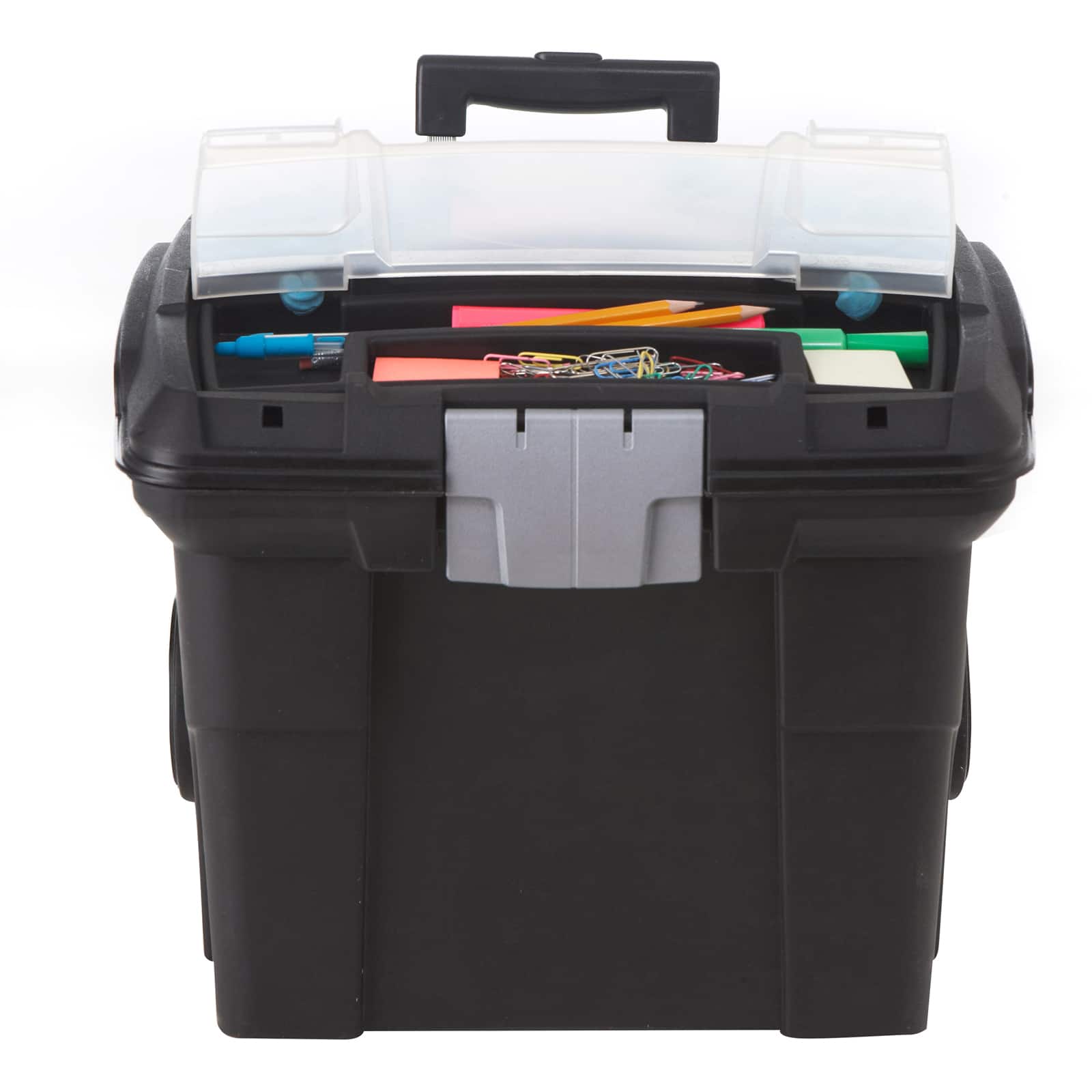 Storex Portable File Box on Wheels