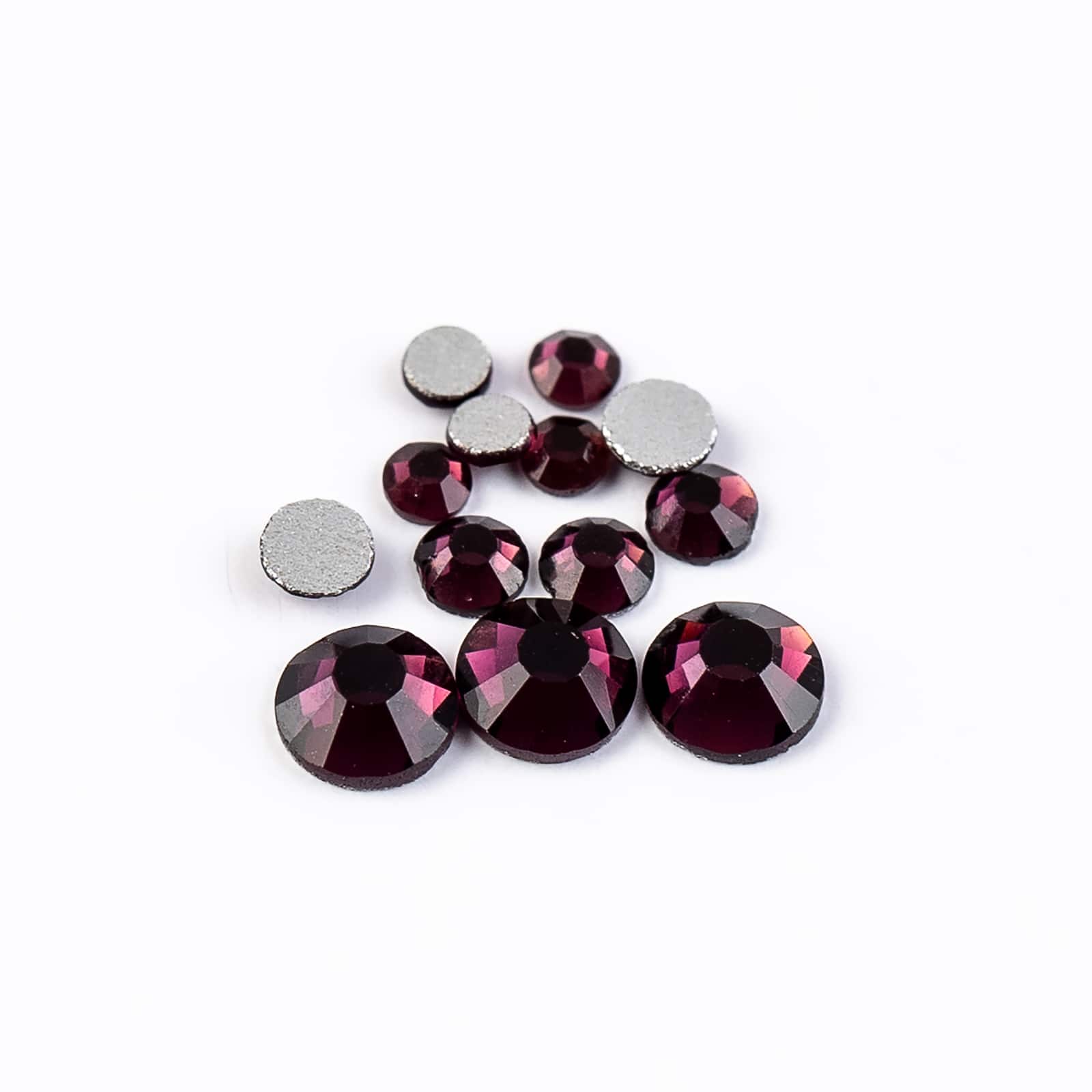 Crystal Lane DIY Assorted Glass Round Flatback Rhinestones Combo