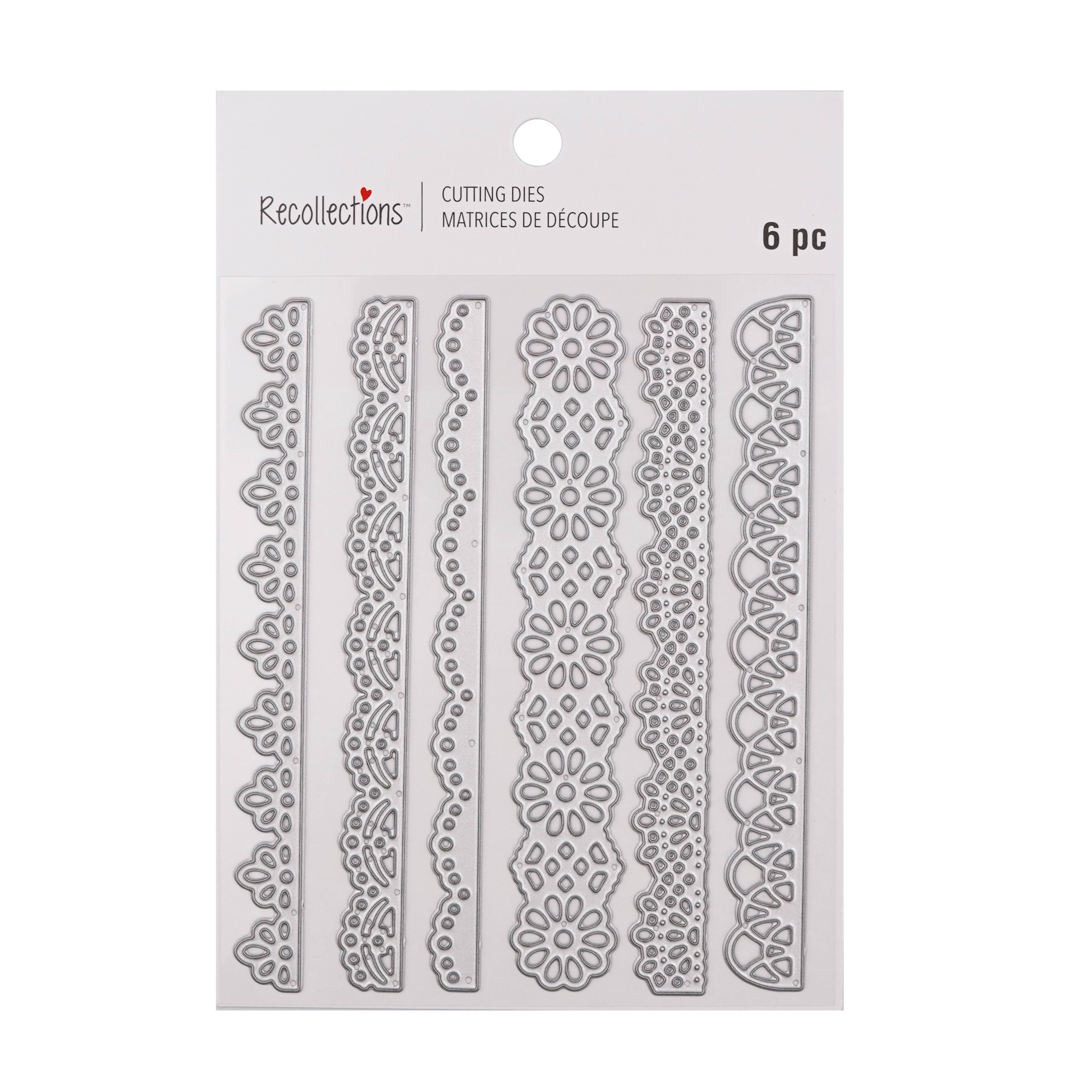 6 Pack: Lace Borders Cutting Die Set by Recollections™