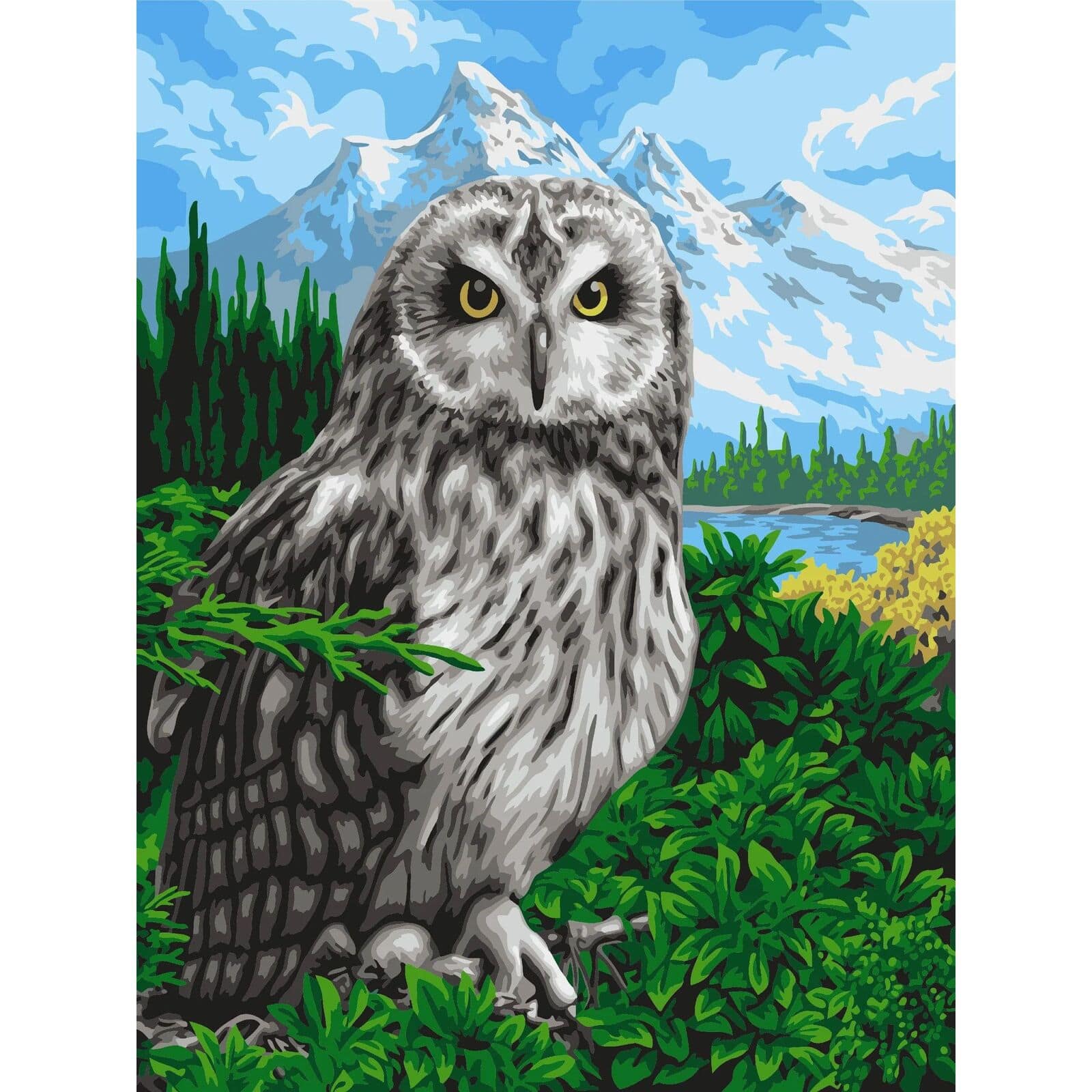 Crafting Spark Spring Owl Painting by Numbers Kit