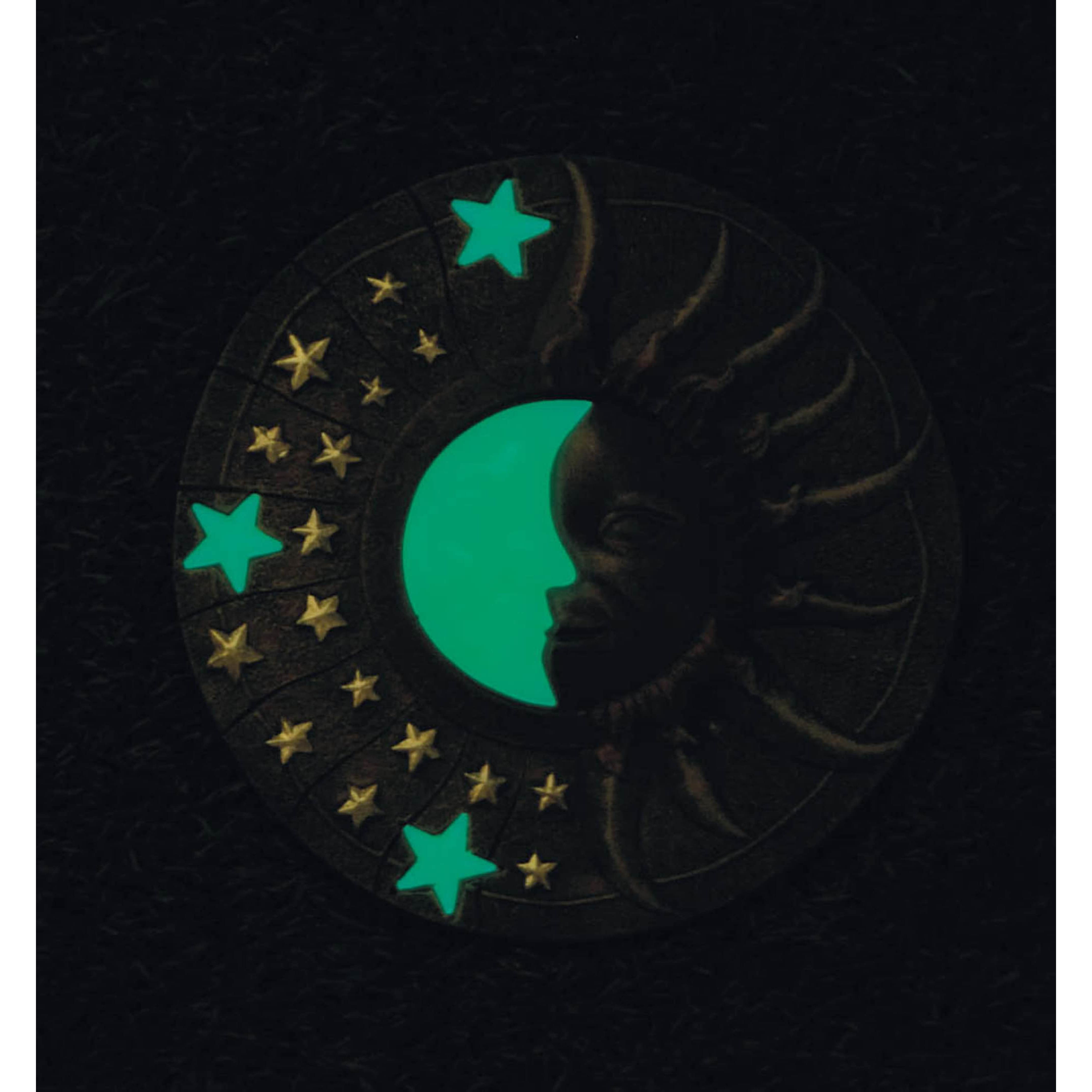 10.5" Celestial Glow-In-Dark Outdoor Stepping Stone