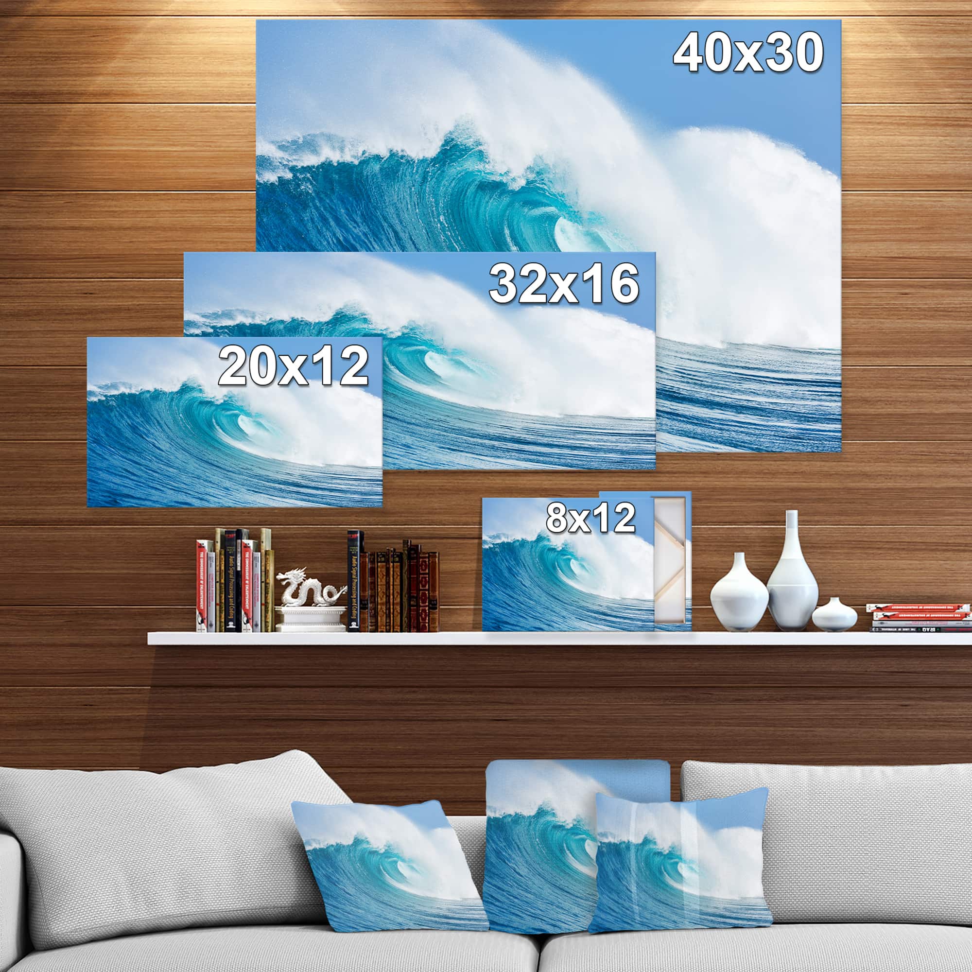 Designart - Blue Ocean Wave