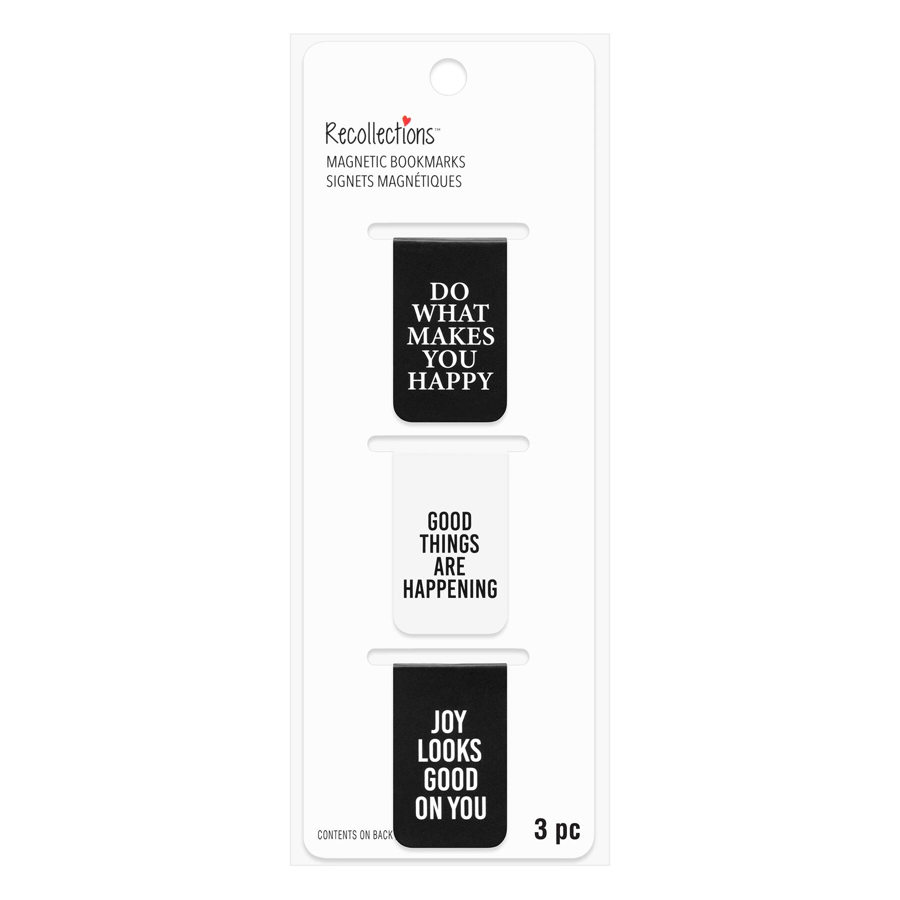 Black & White  Magnetic Bookmarks Set by Recollections™
