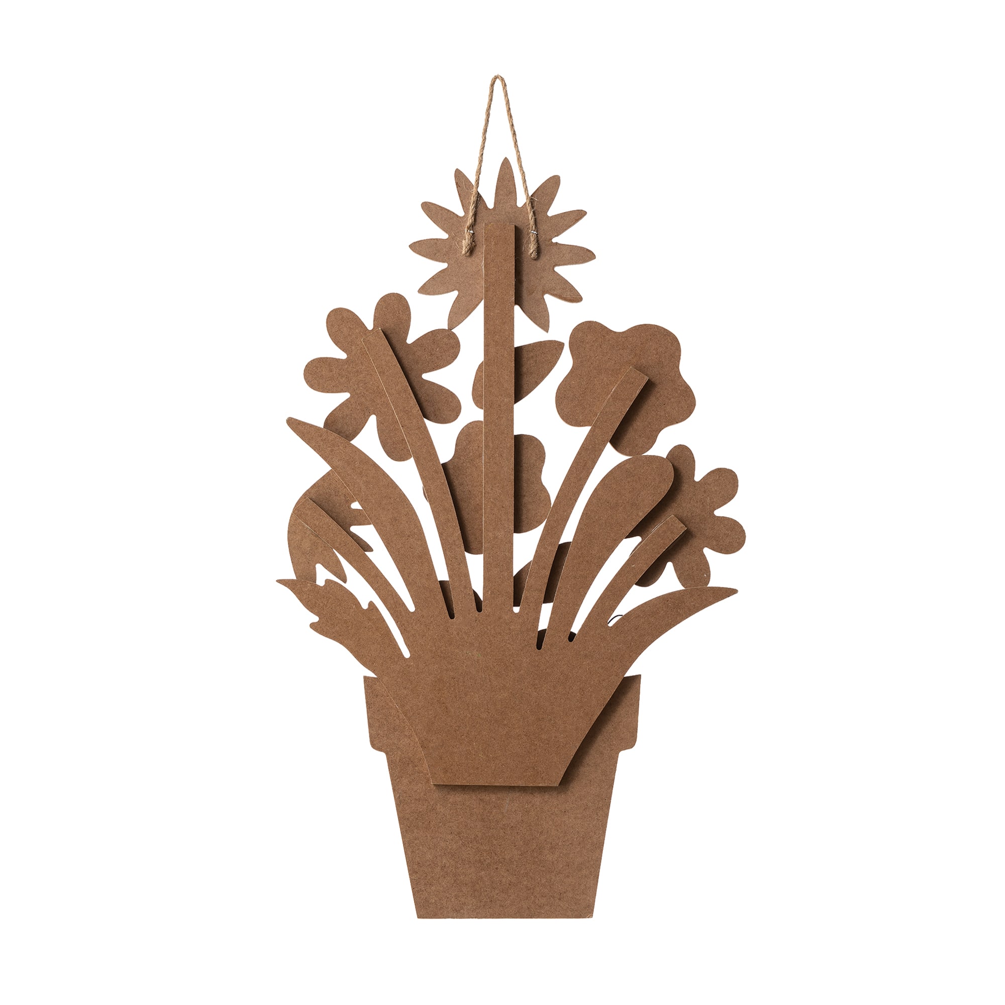 Glitzhome® 22" Wooden Blooming Flowers Wall Décor