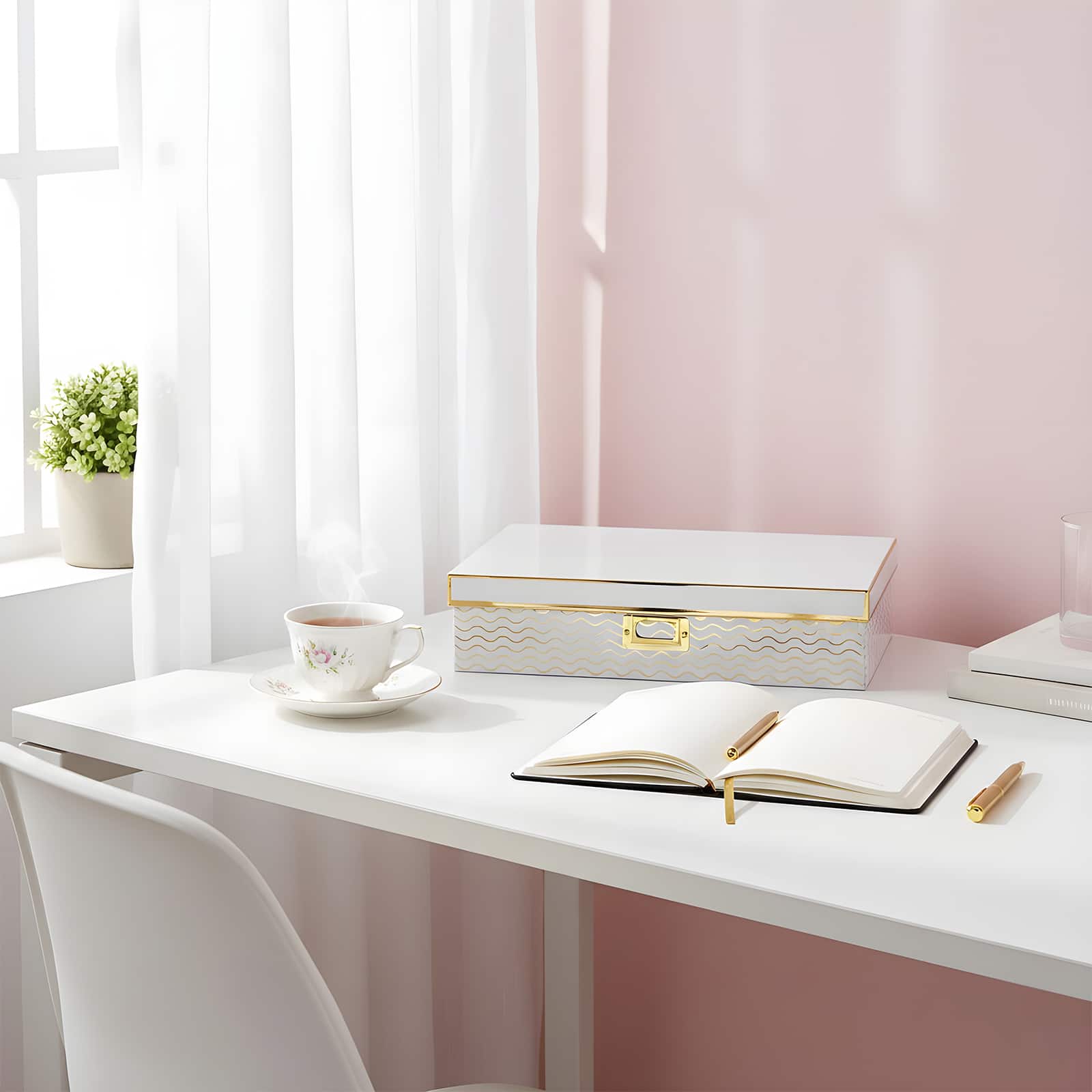 Gold Waves Document Box by Ashland