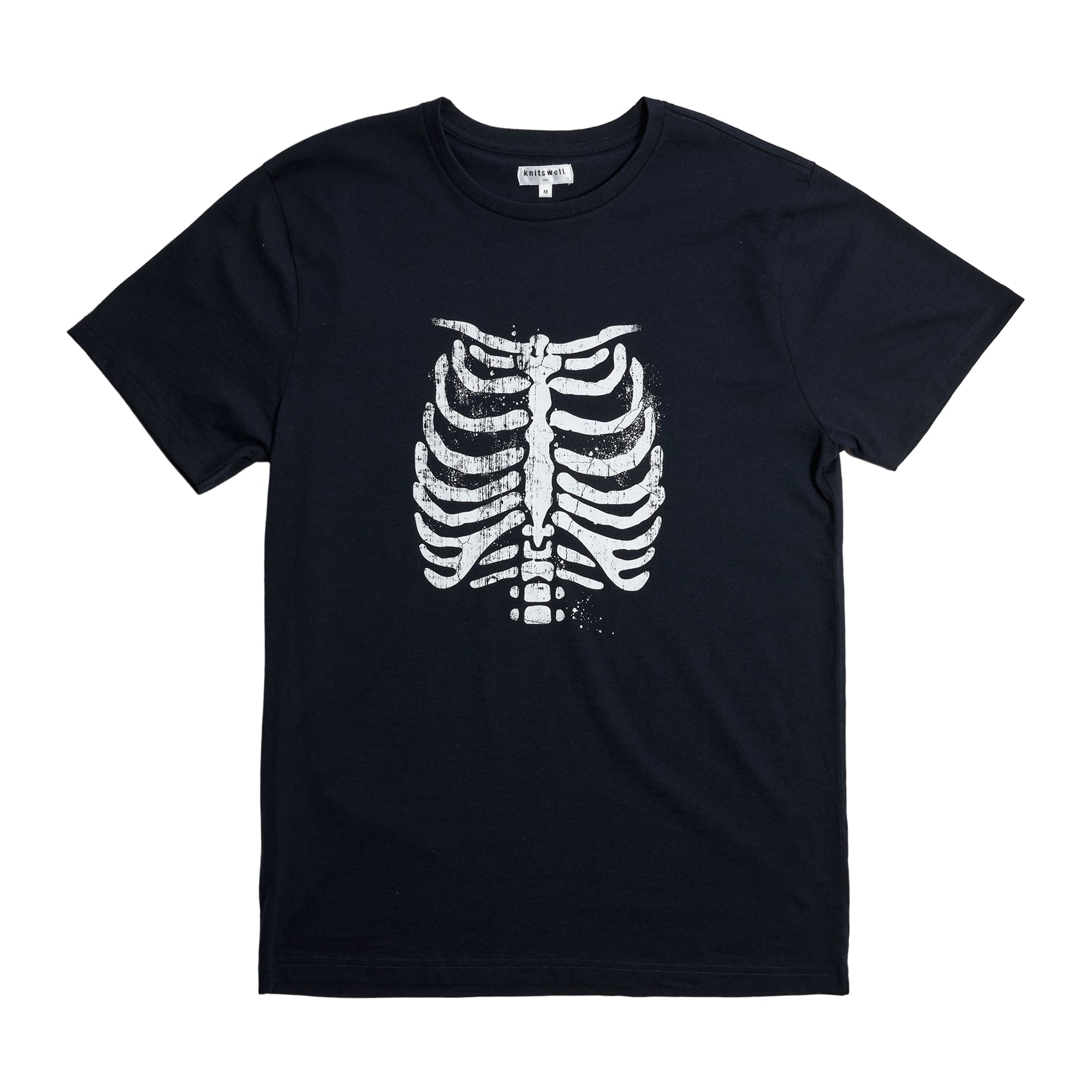 Black Ribcage Adult T-Shirt