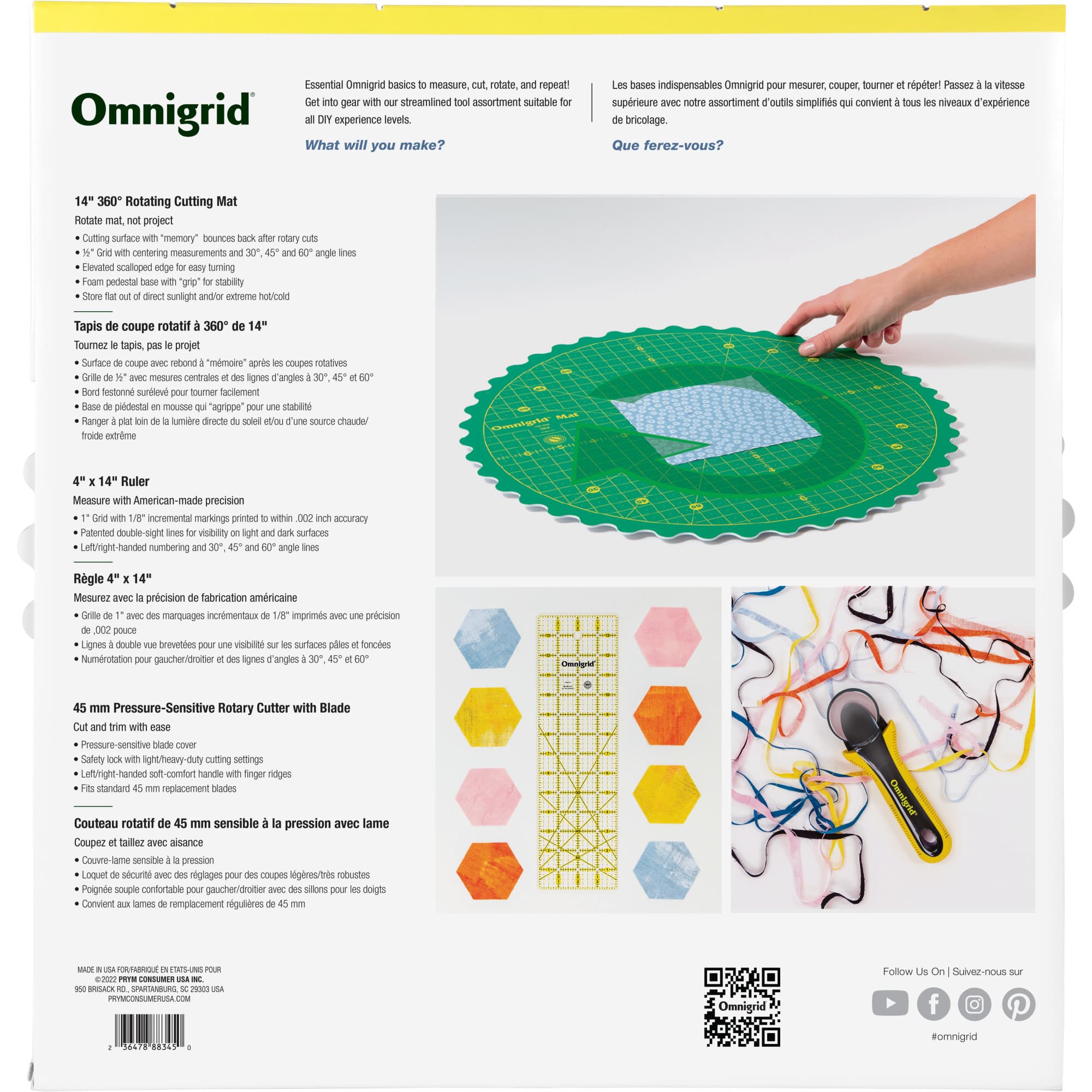 Omnigrid® 14" 360° Rotating Mat Set