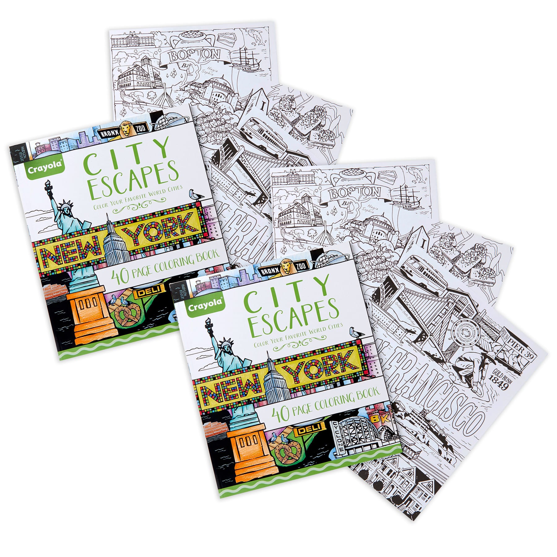 Crayola® City Escapes Adult Coloring Book,40 Pages, Pack of 2