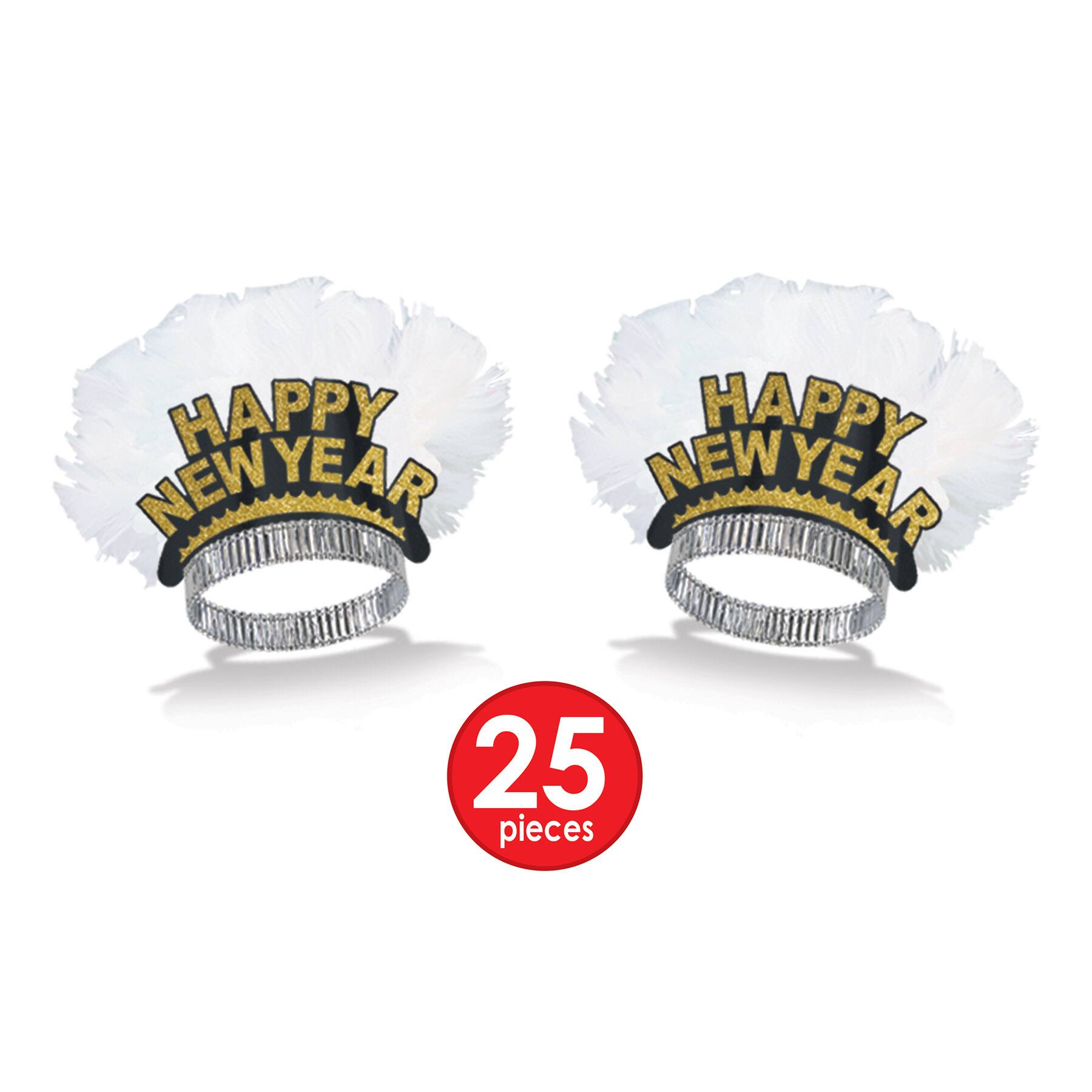 Beistle Gold & White New Year Rush Party Favor Kit for 50