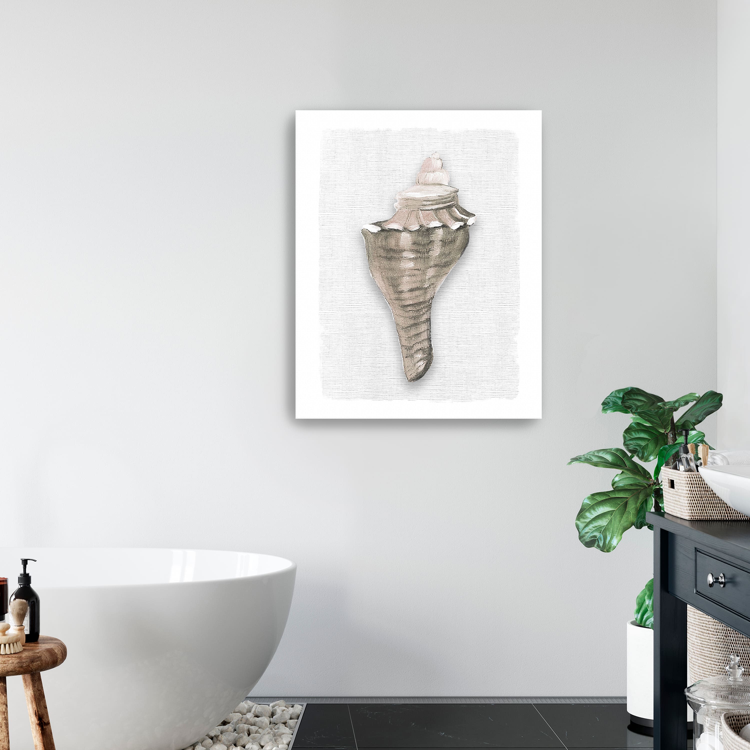 Sea Front Shell I Canvas Giclee