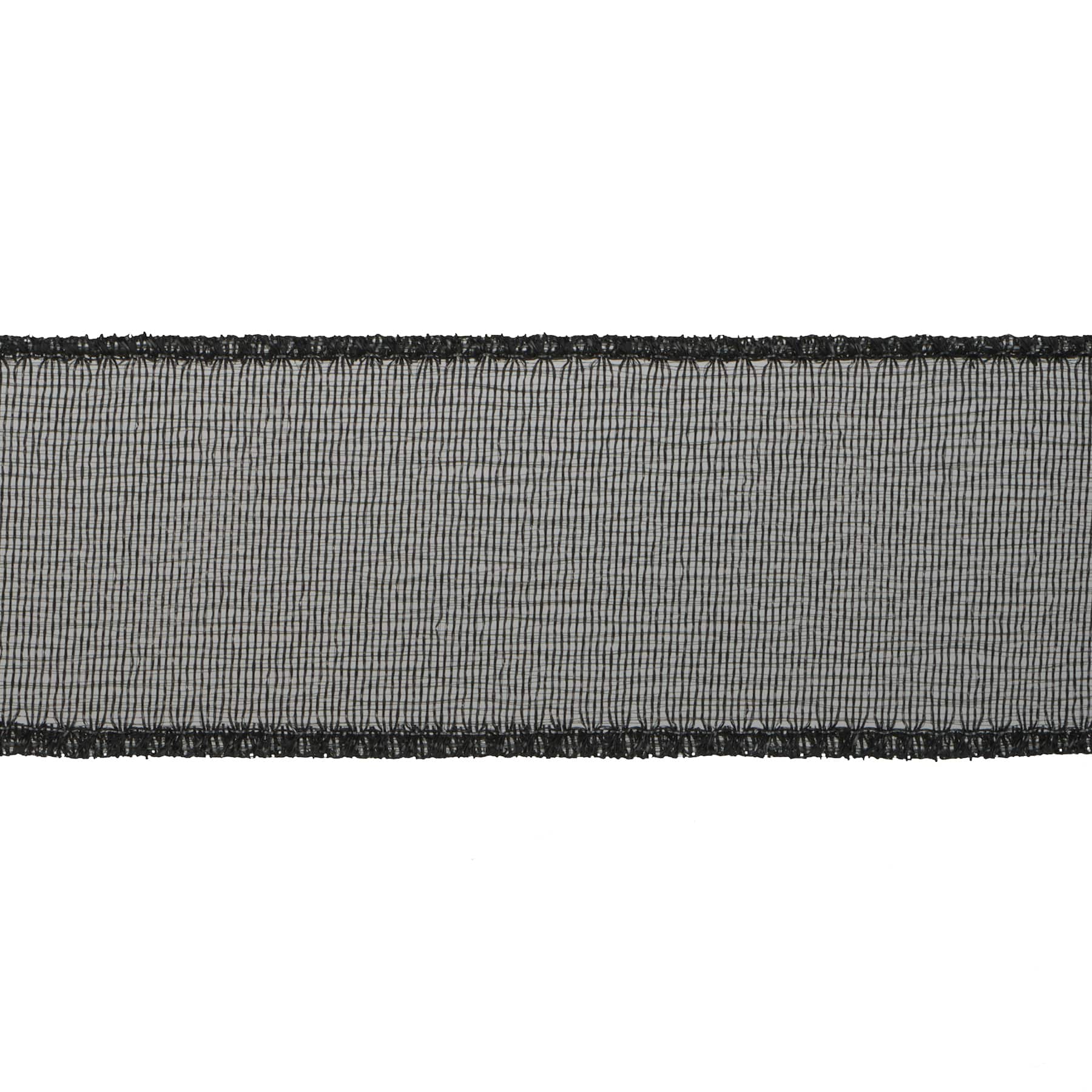 1.5" x 10yd. Black Mesh Wired Ribbon by Celebrate It®