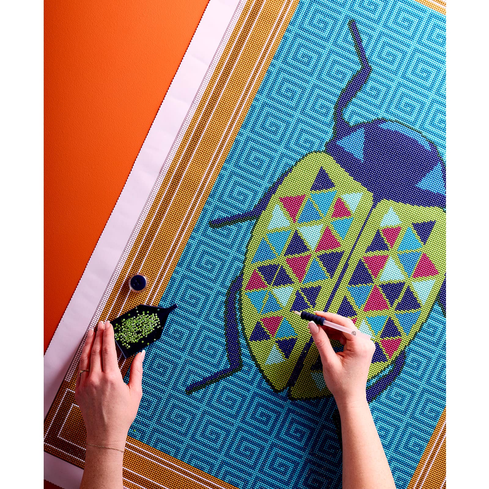 Jonathan Adler x Michaels 24" x 36" Scarab Diamond Art Kit