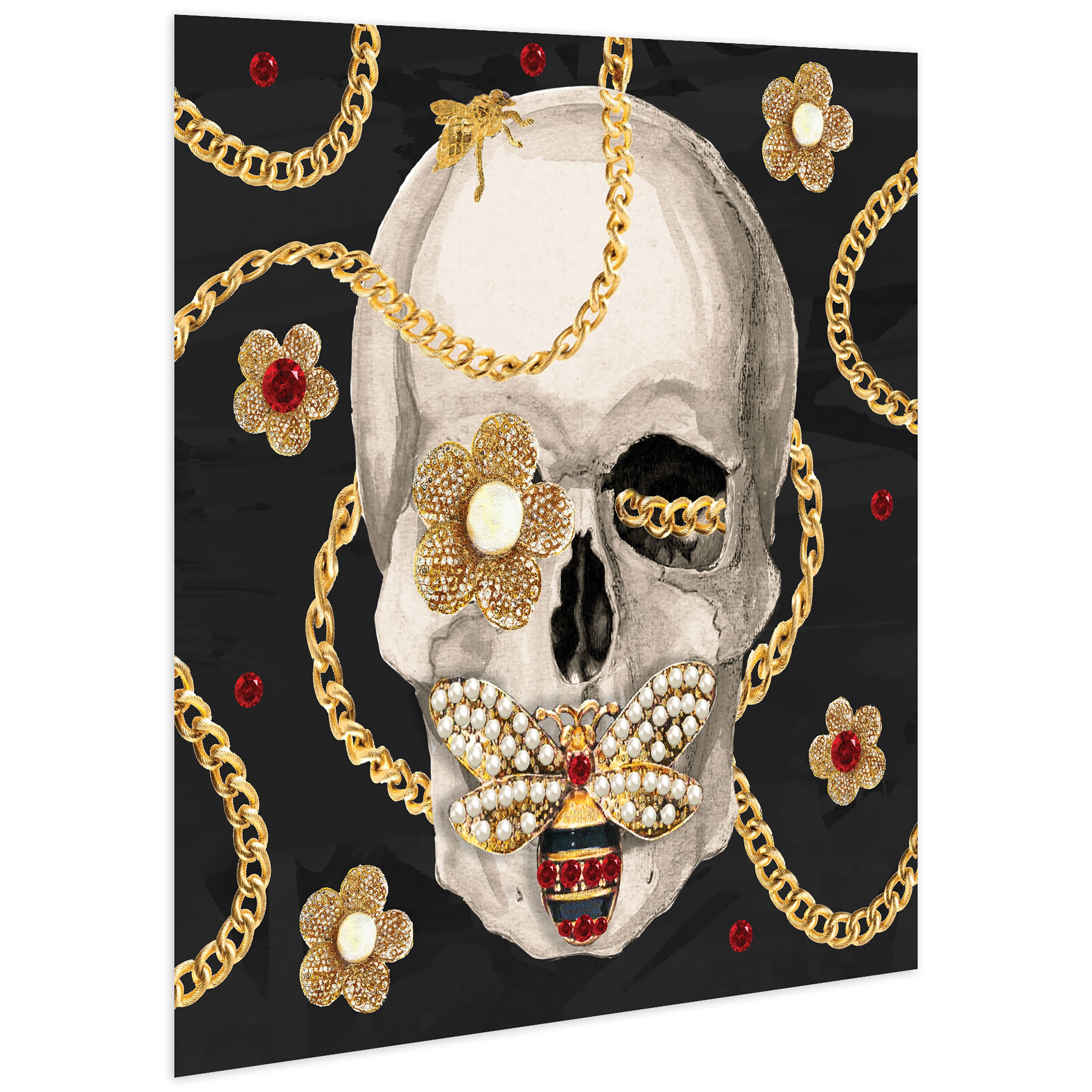 Empire Art Direct 24" x 24" Gold Digger Frameless Free Floating Printed Tempered Glass Wall Art
