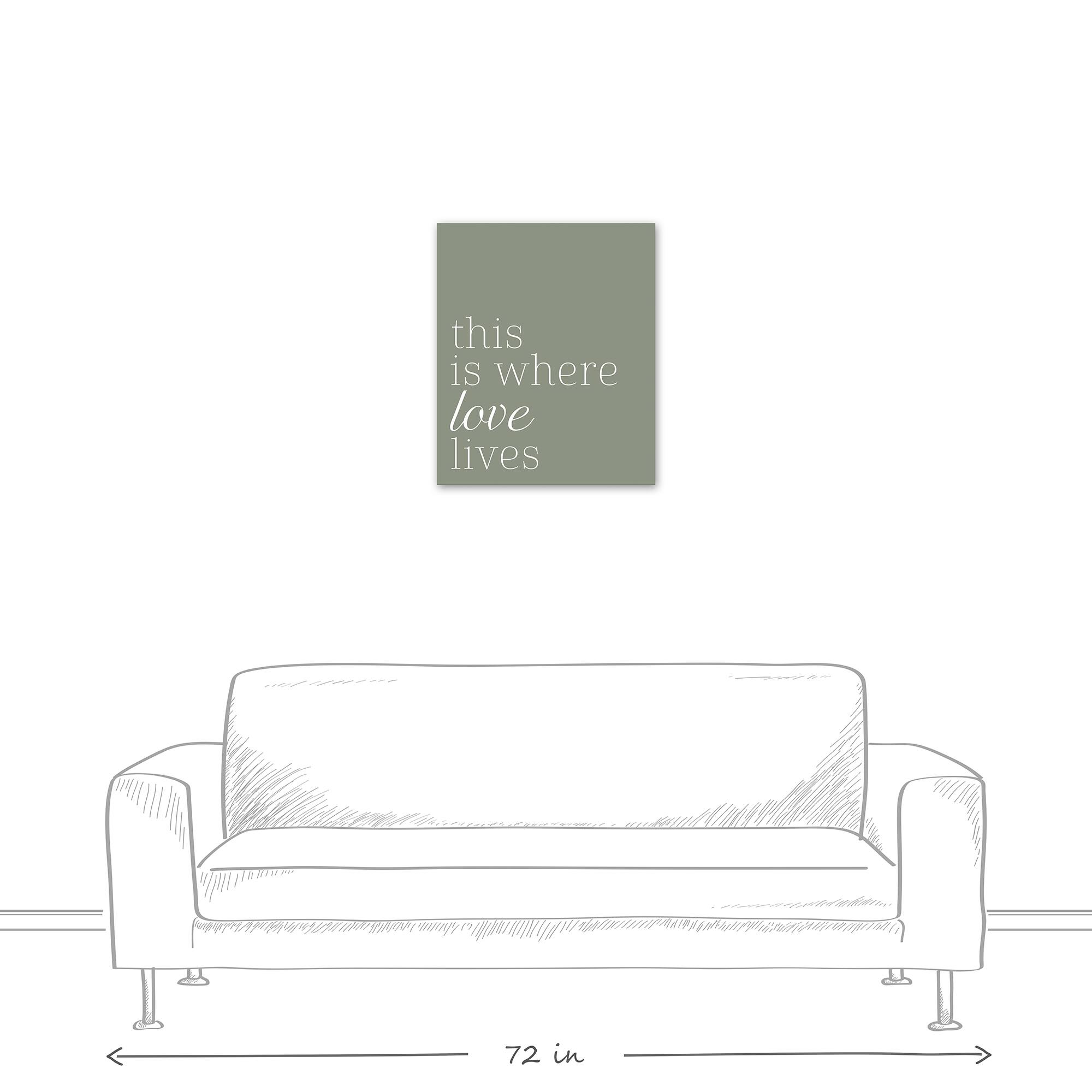 Where Love Lives 20" x 24" Canvas Wall Art