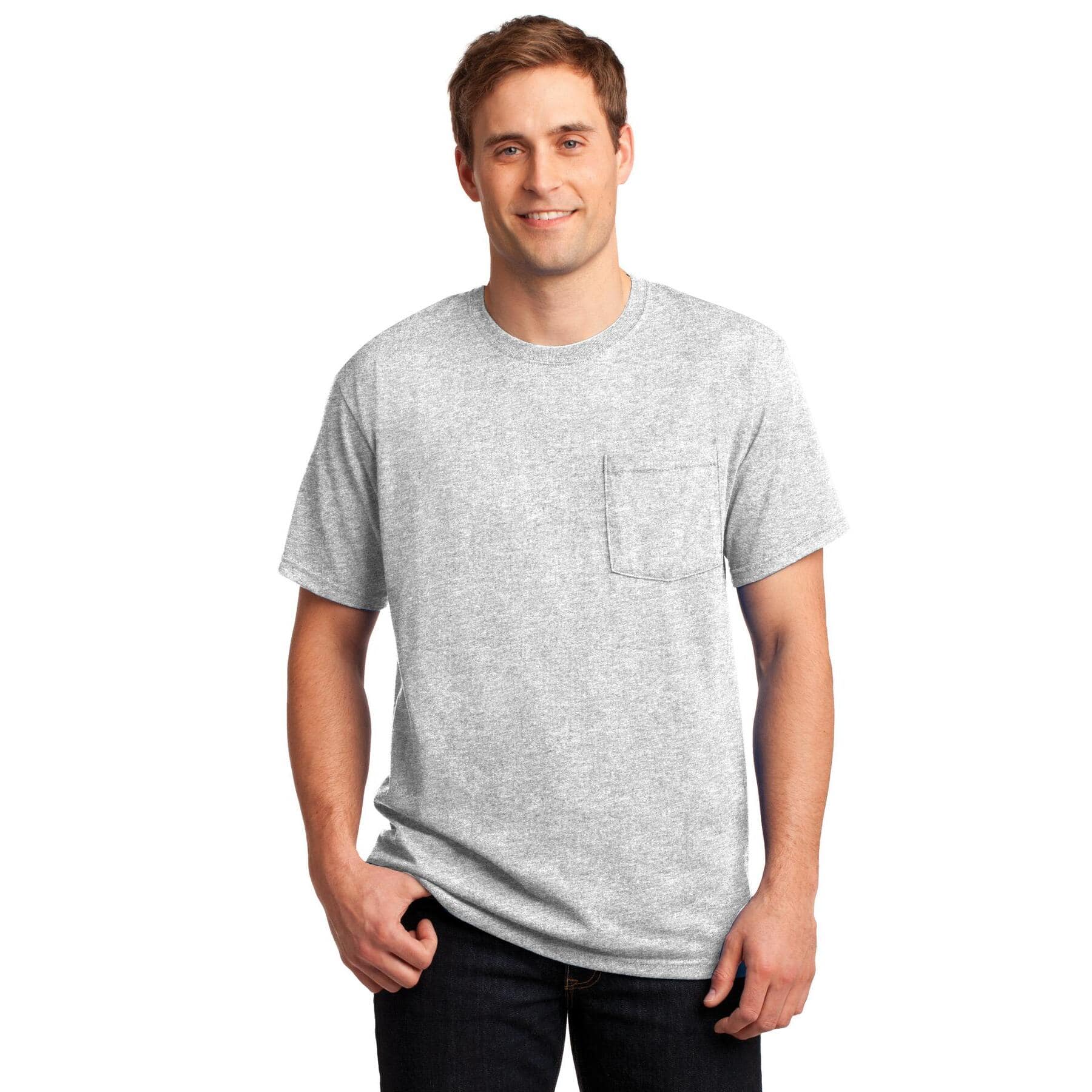 JERZEES® DRI-POWER® 50/50 Cotton/Poly Pocket T-Shirt