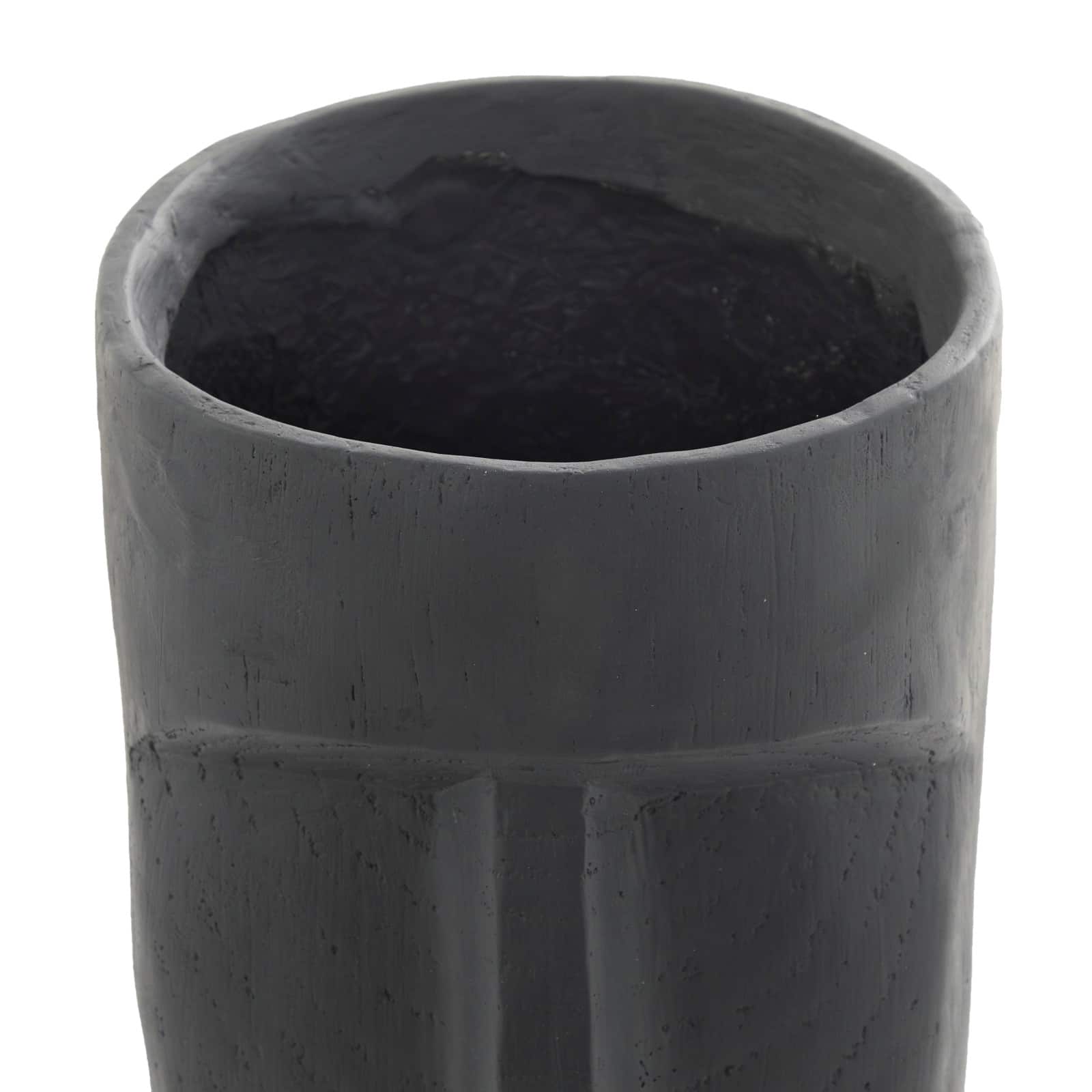 Grey Contemporary Abstract Planter, 12" x 13" x 23"