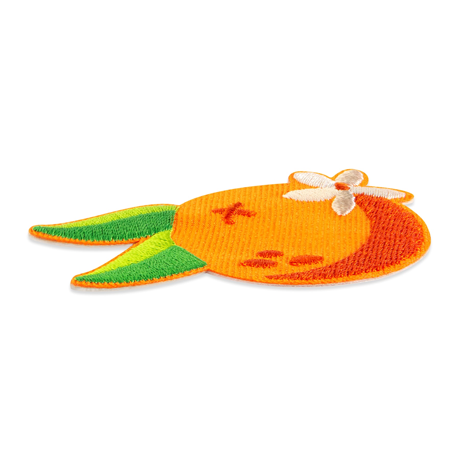 Orange Embroidered Iron-On & Adhesive Patch by Make Market®