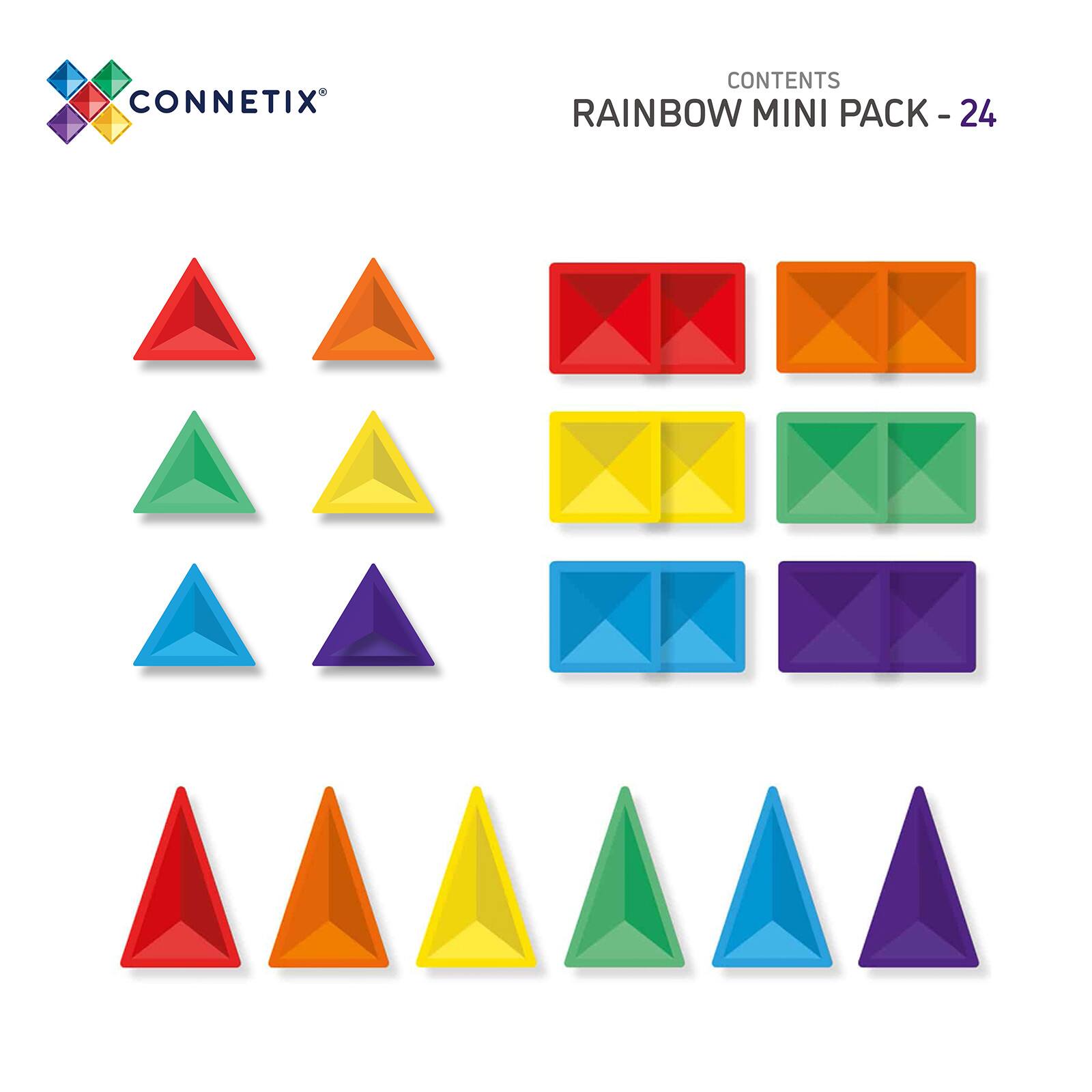 Connetix® Magnetic Tiles Rainbow Mini Set