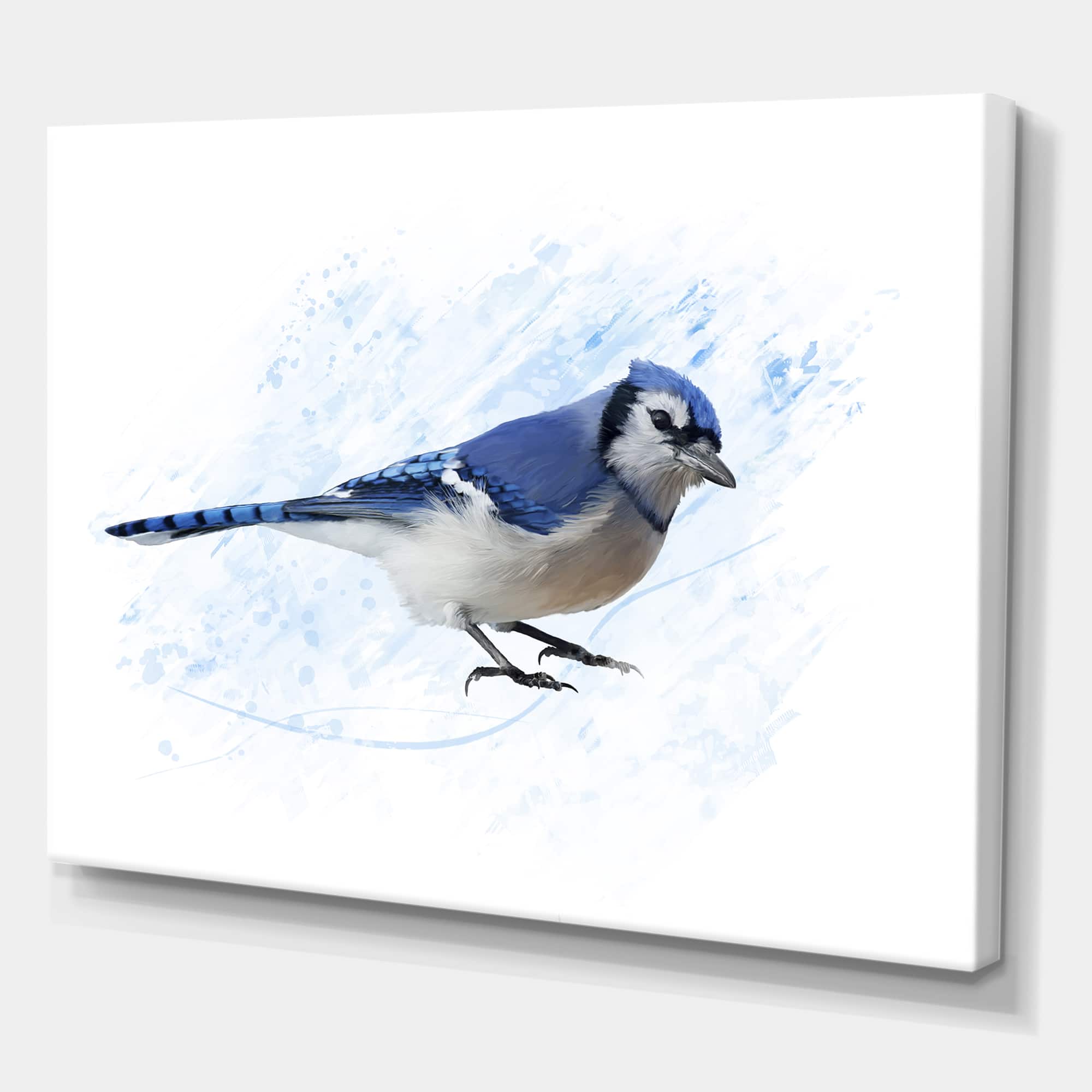 Designart - Vintage Blue Jay Bird