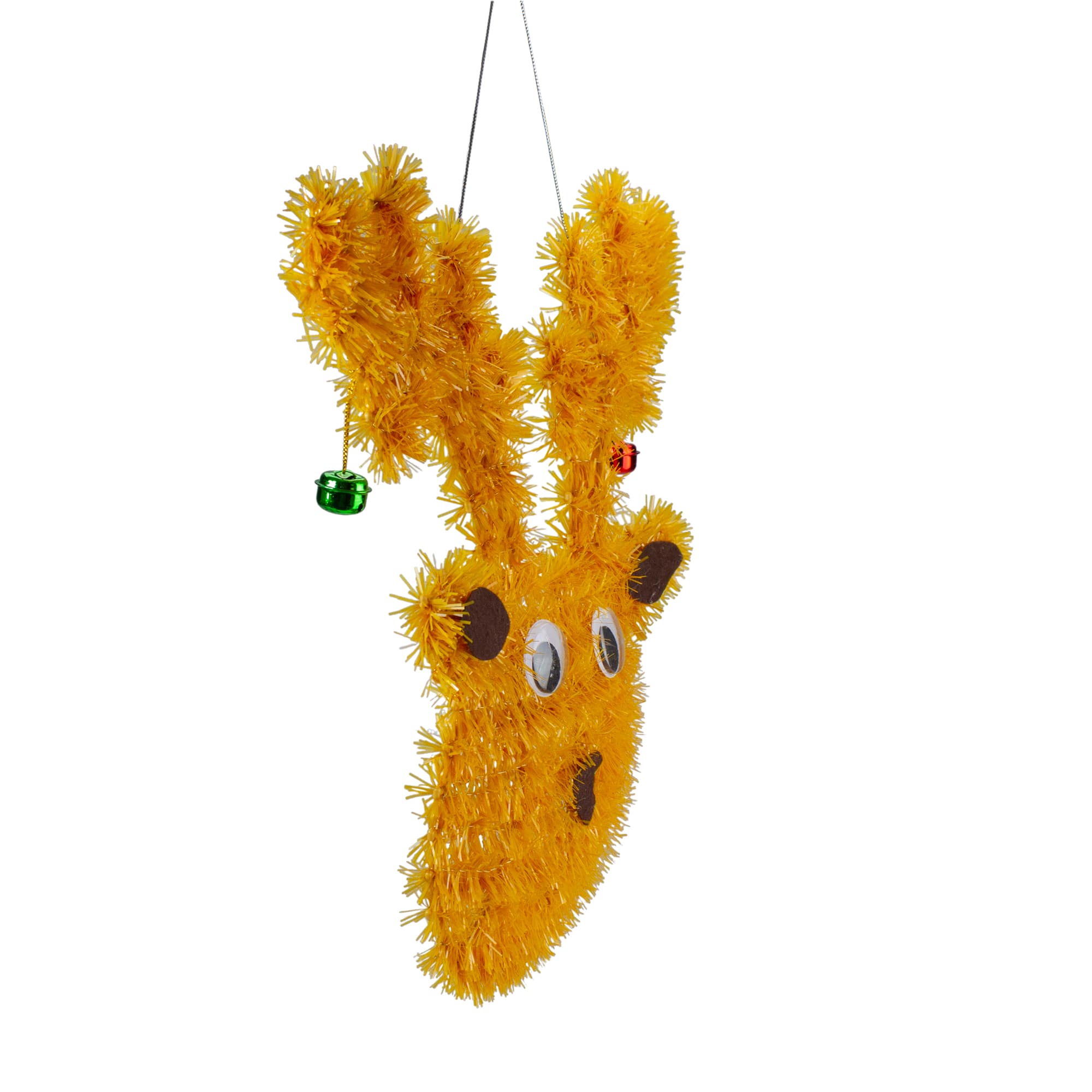 13" Tinsel Reindeer Christmas Window Decoration