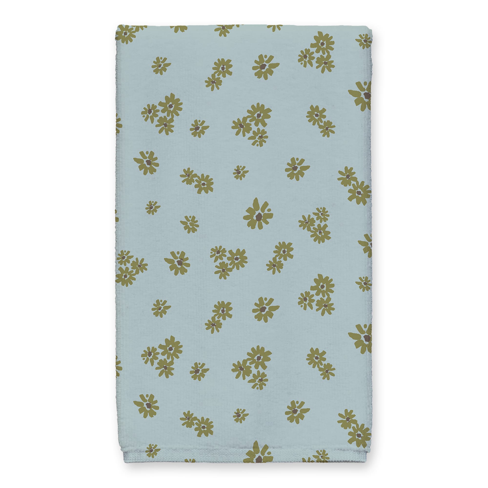 Yellow Daisy Pattern Home Tea Towel - Set of 2