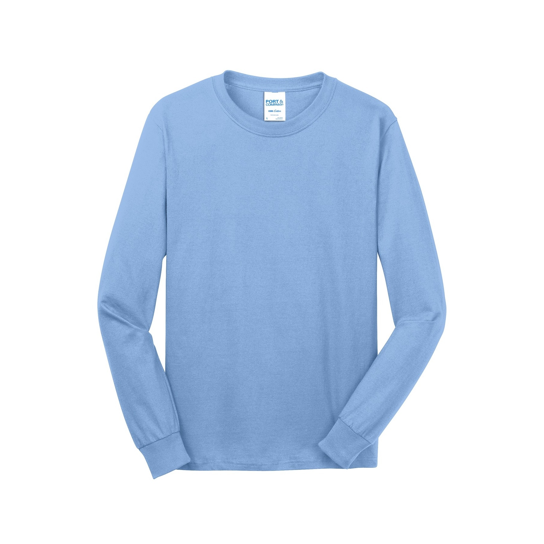 Port & Company® Long Sleeve Adult Core Cotton T-Shirt