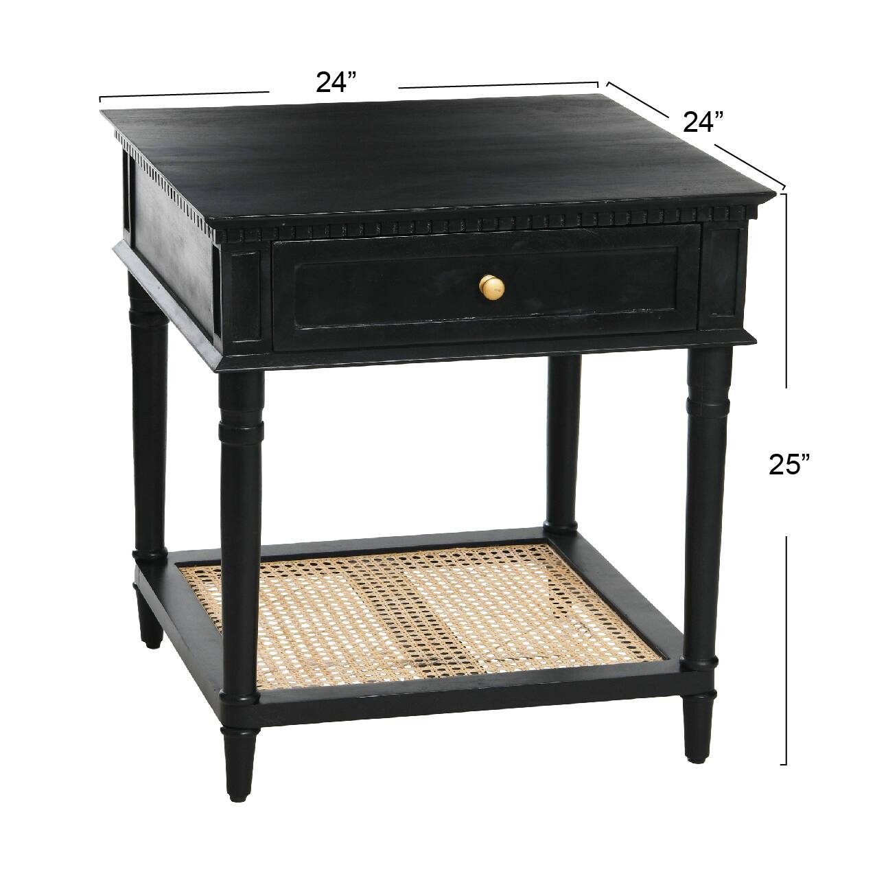 Hello Honey® 25" Maxwelton Solid Wood End Table with Drawer
