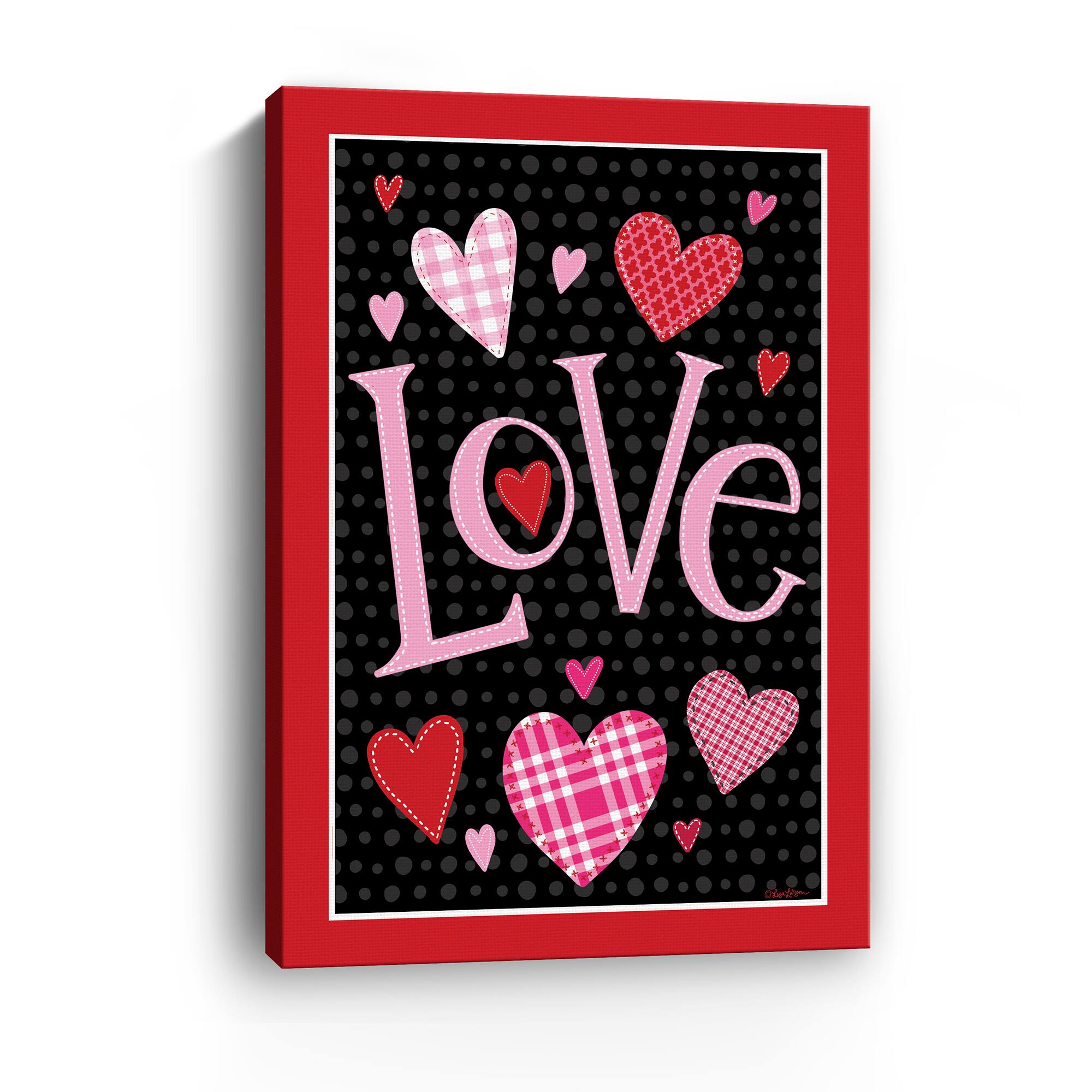 Love Hearts Canvas Giclée Art