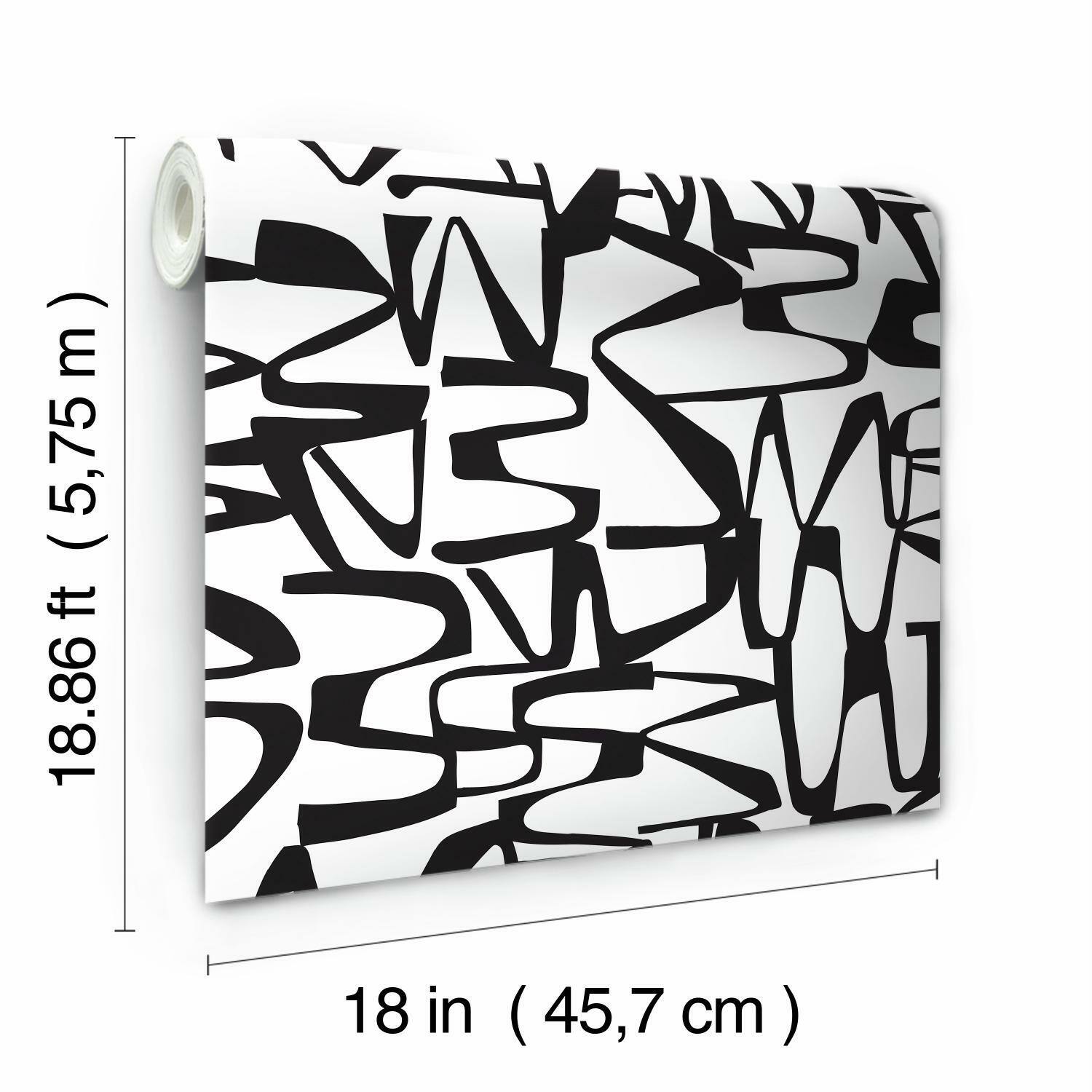 RoomMates Black Enigmatic Peel & Stick Wallpaper