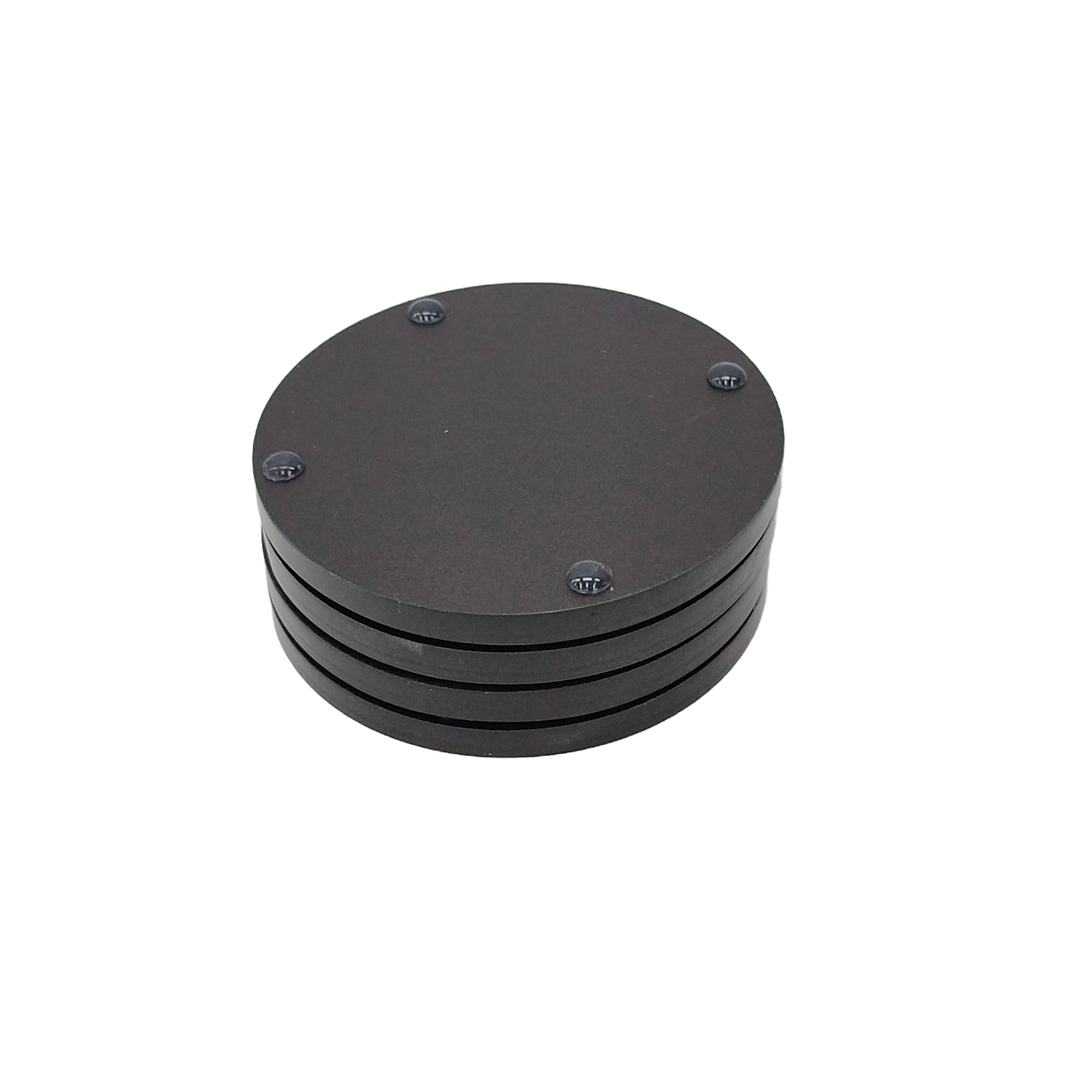 4.2" Black Faux Crocodile Coaster Set, 4ct. by Ashland®