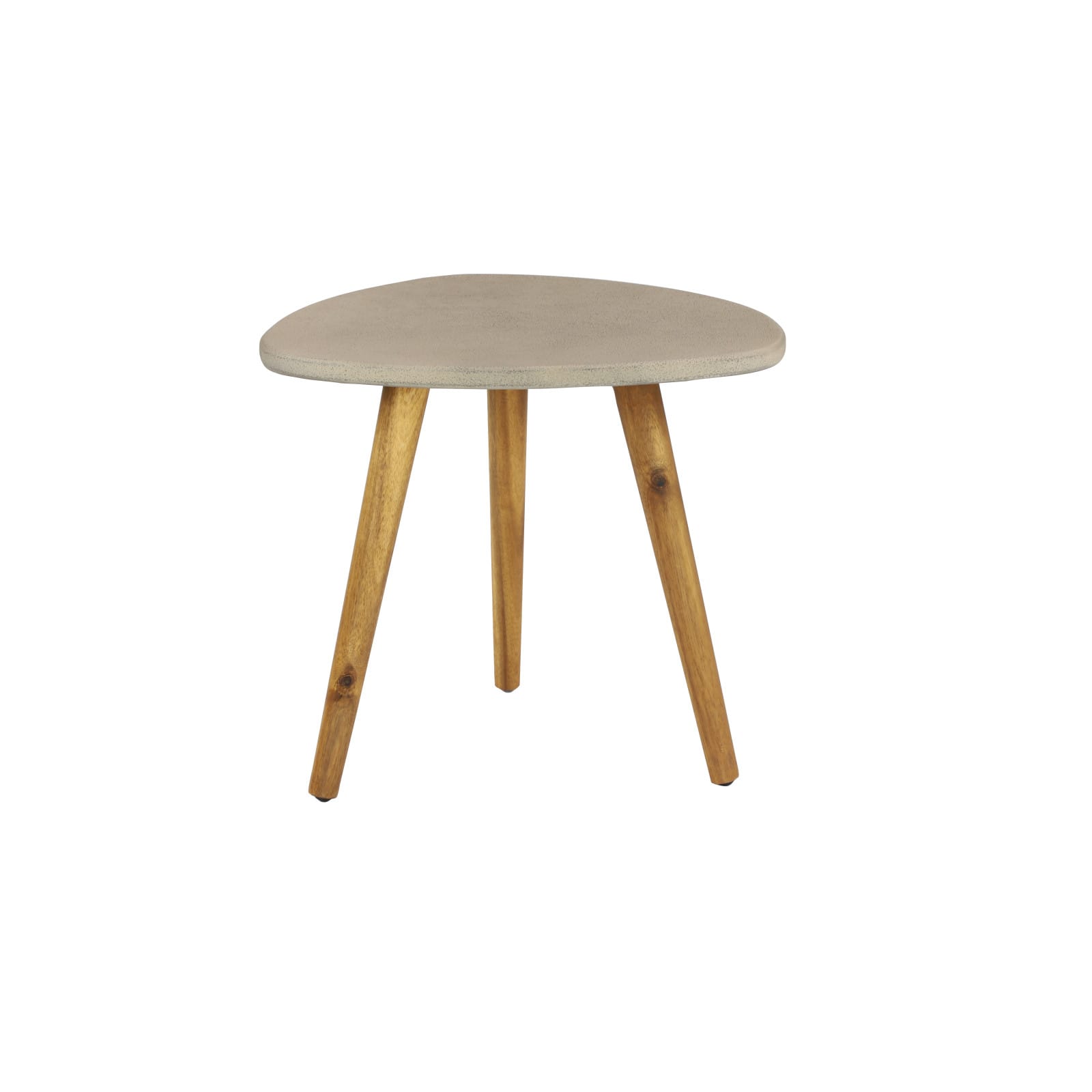 20" Gray Modern Outdoor Accent Table