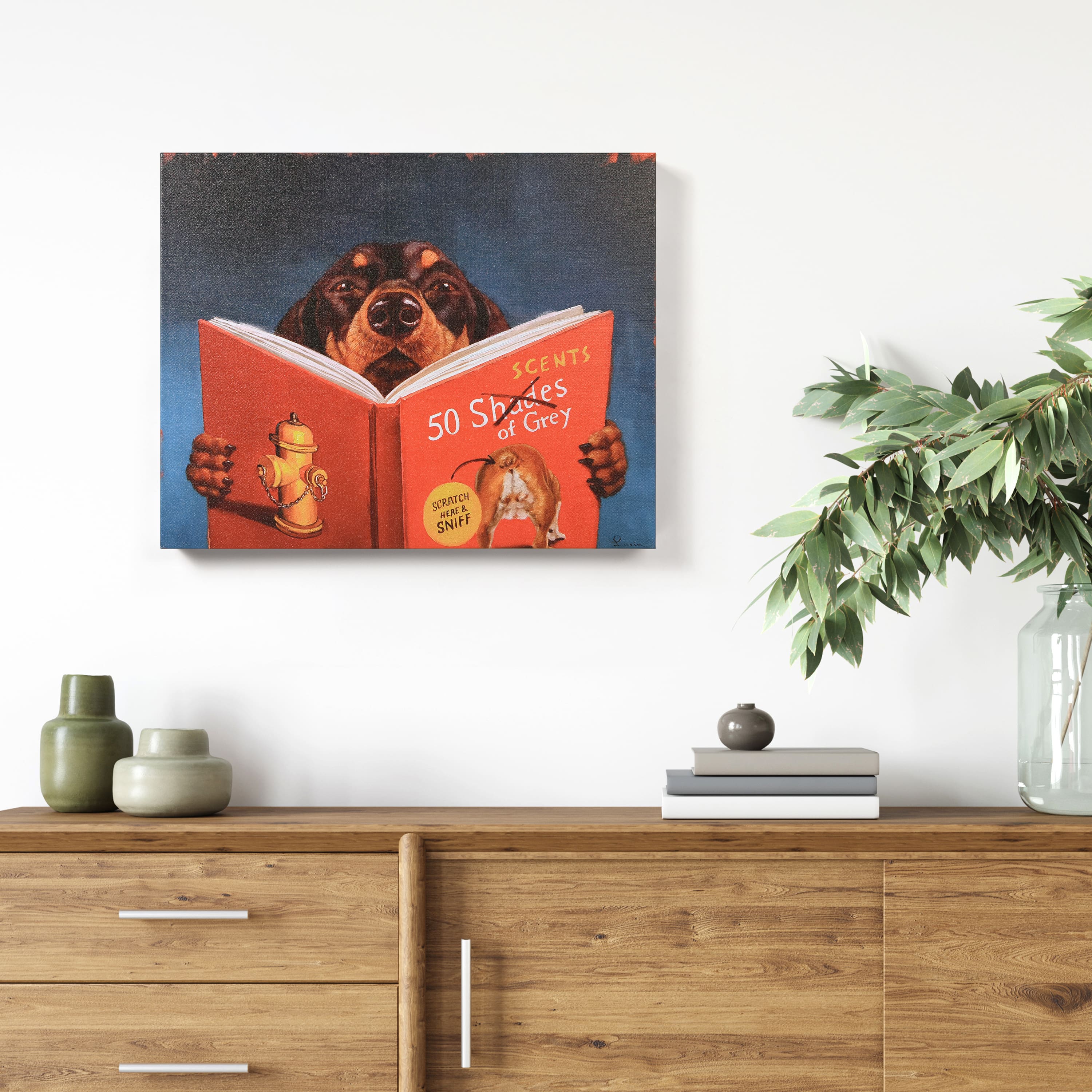 Empire Art Direct 16" x 20" 50 Scents of Grey Graphic Art Print on Gallery Wrapped Canvas Wall Art
